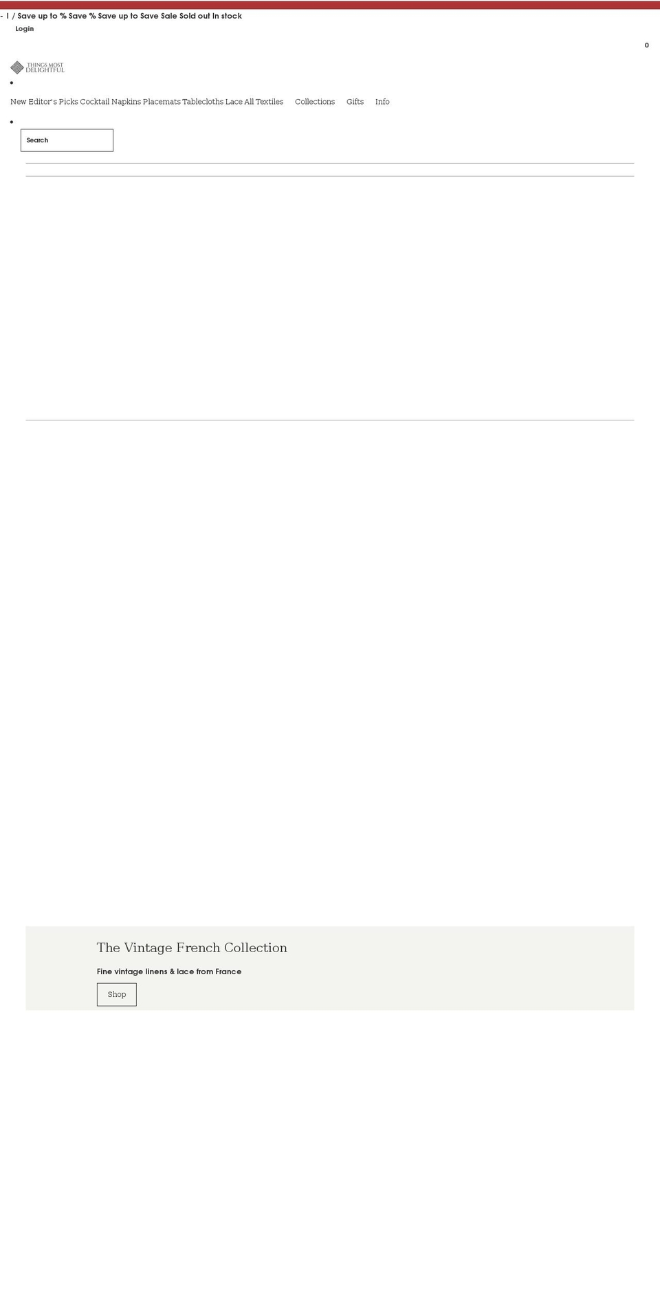 thingsmostdelightful.com shopify website screenshot