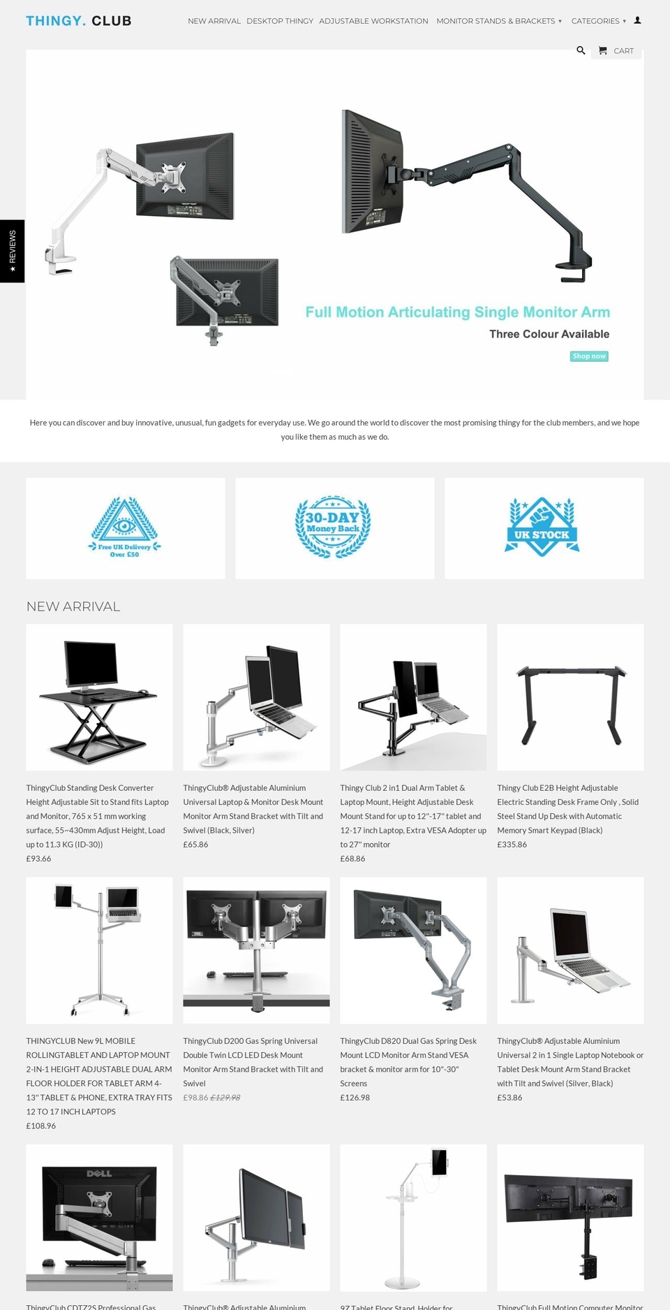 thingyclub.uk shopify website screenshot