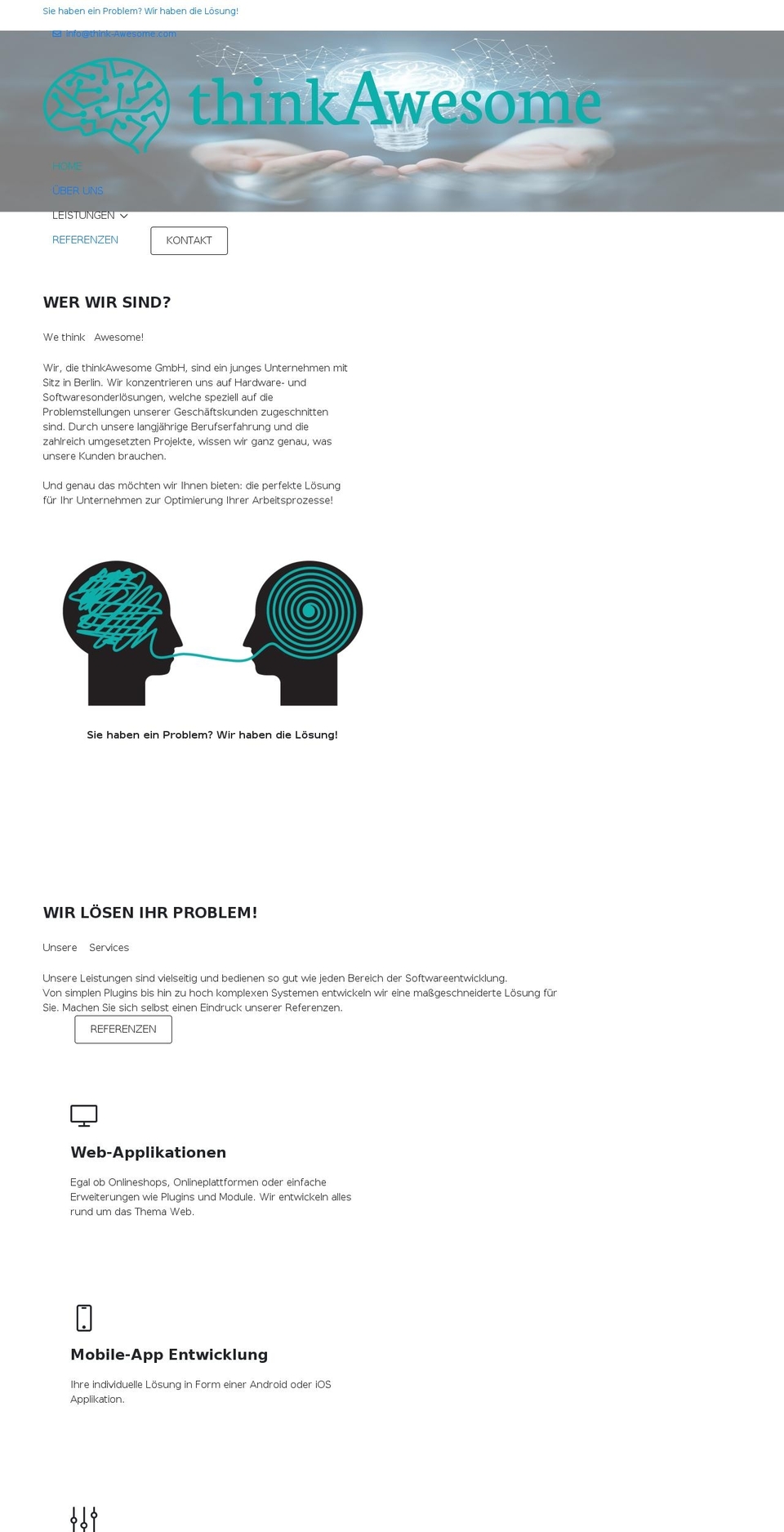 think-awesome.com — Shopify storefront screenshot