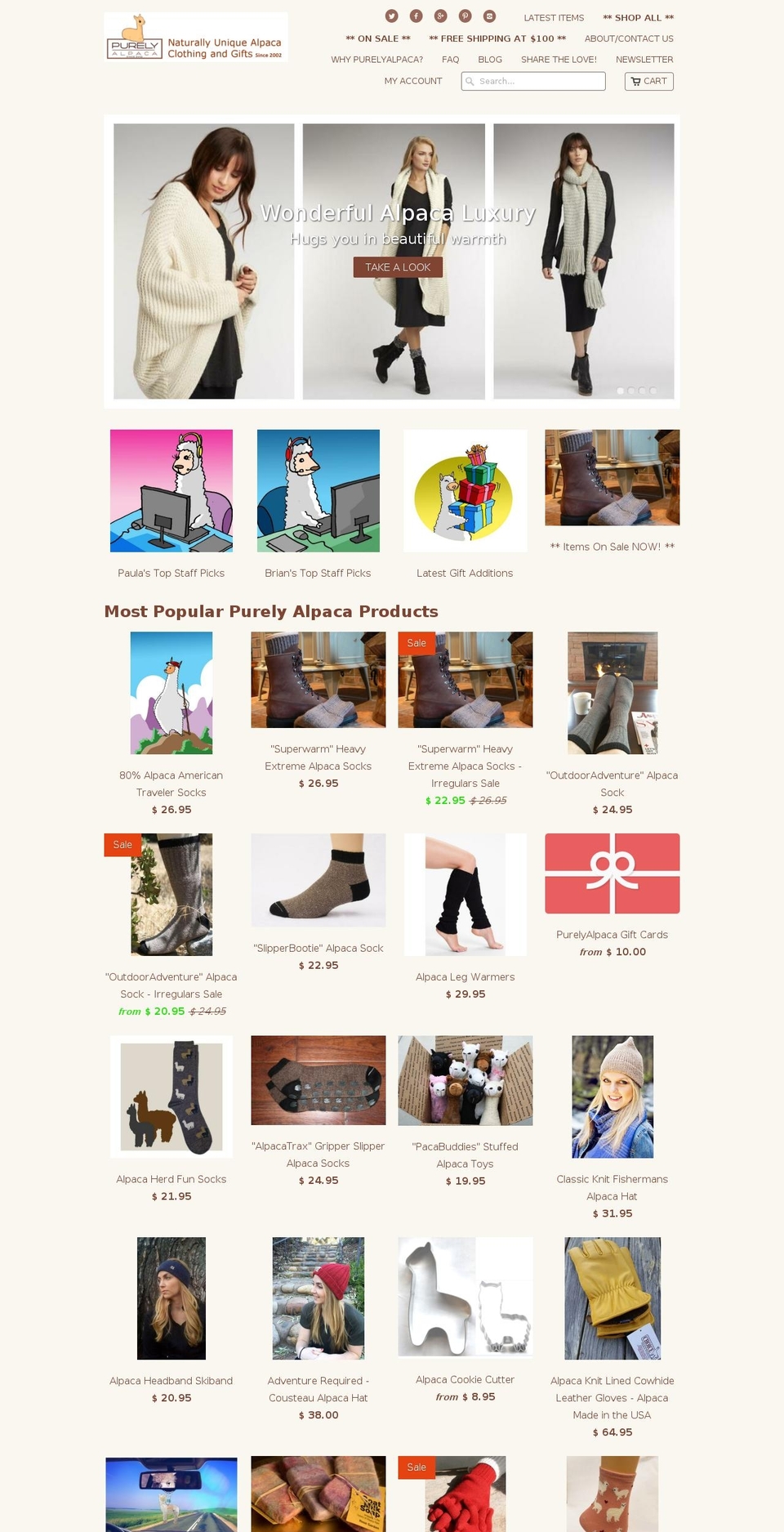 thinkalpaca.com shopify website screenshot