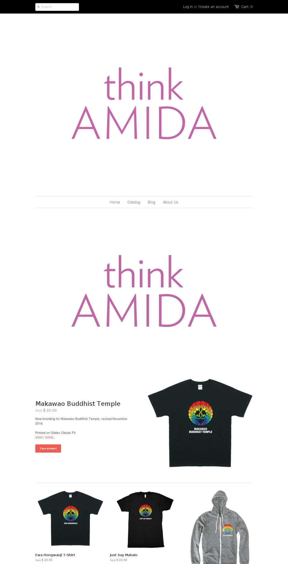 thinkamida.com — Shopify storefront screenshot