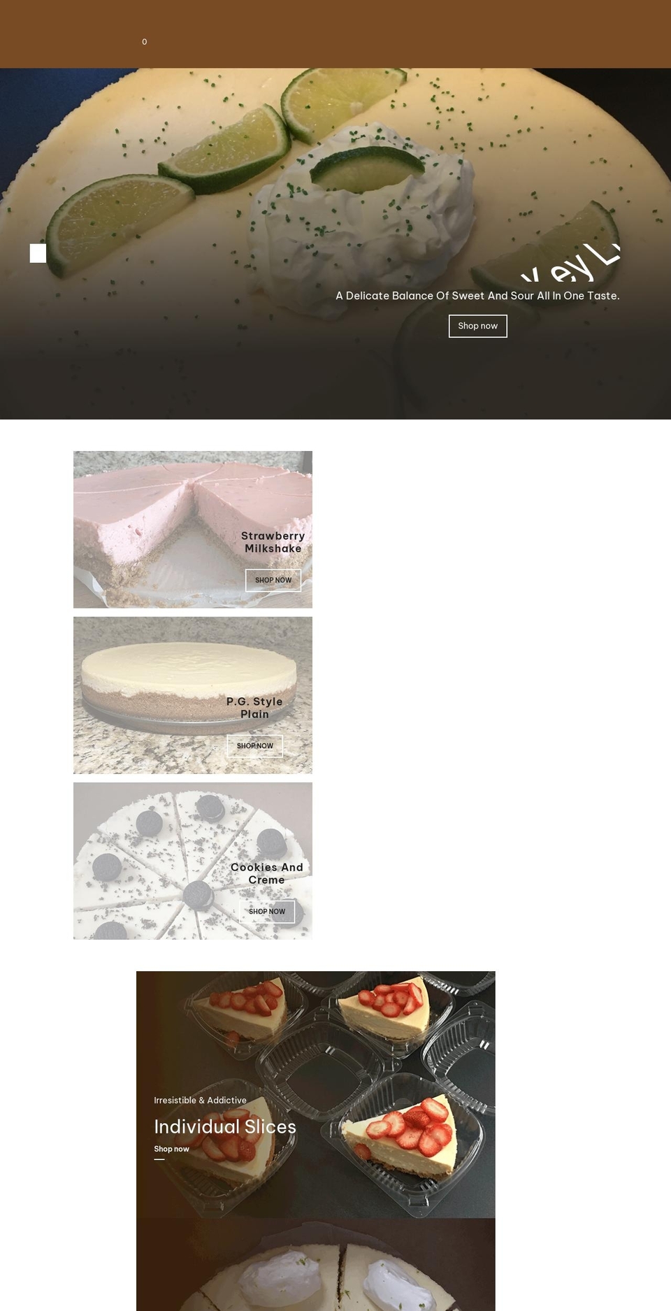 thinkcheesecake.com shopify website screenshot