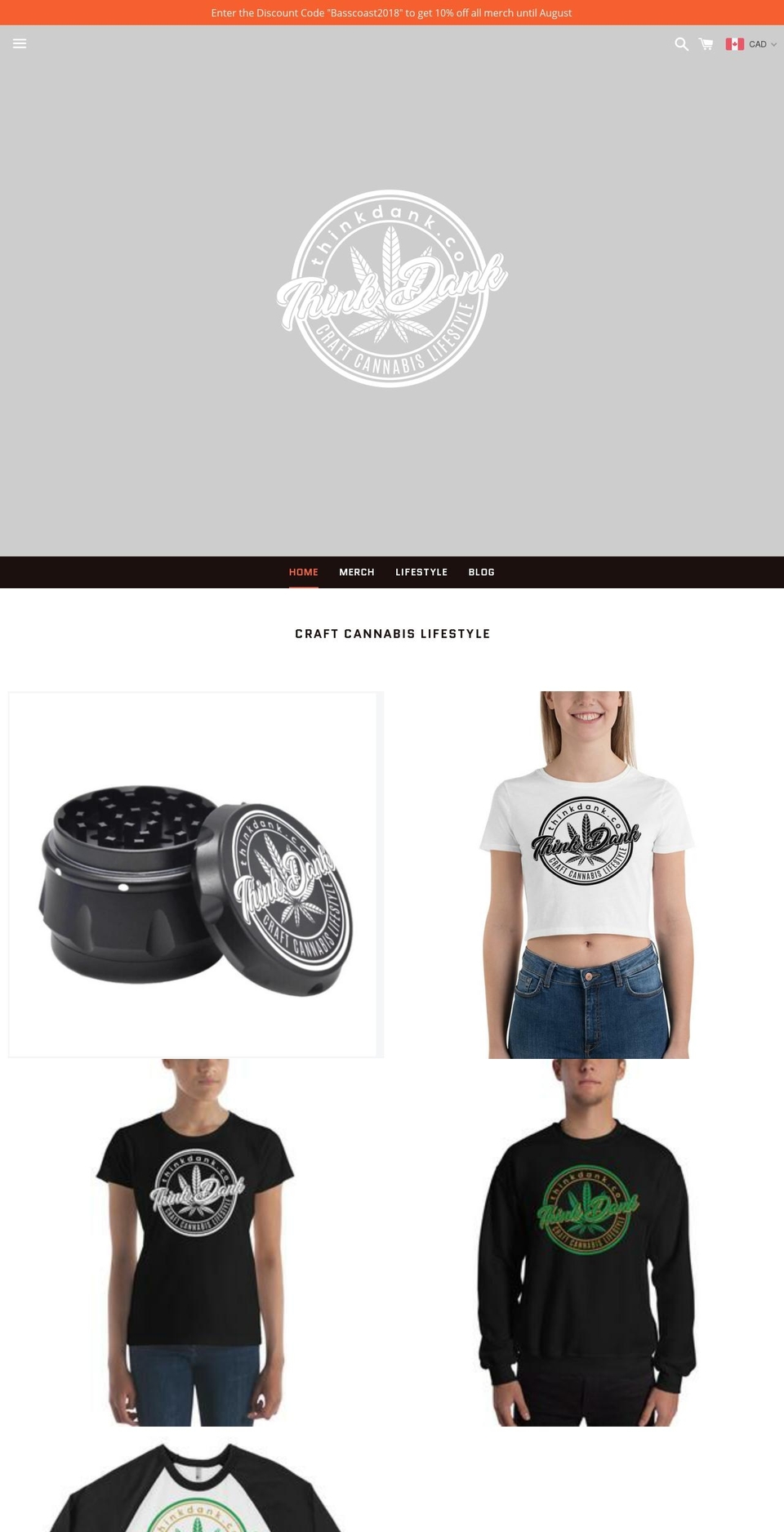 thinkdank.co shopify website screenshot