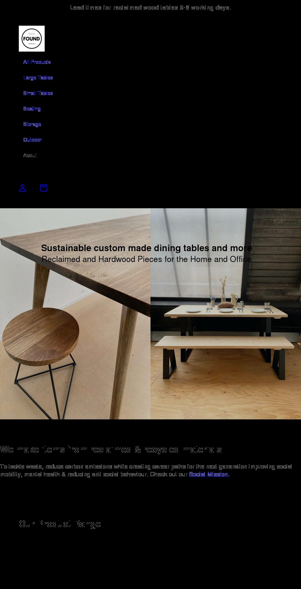 thinkfound.co.uk shopify website screenshot