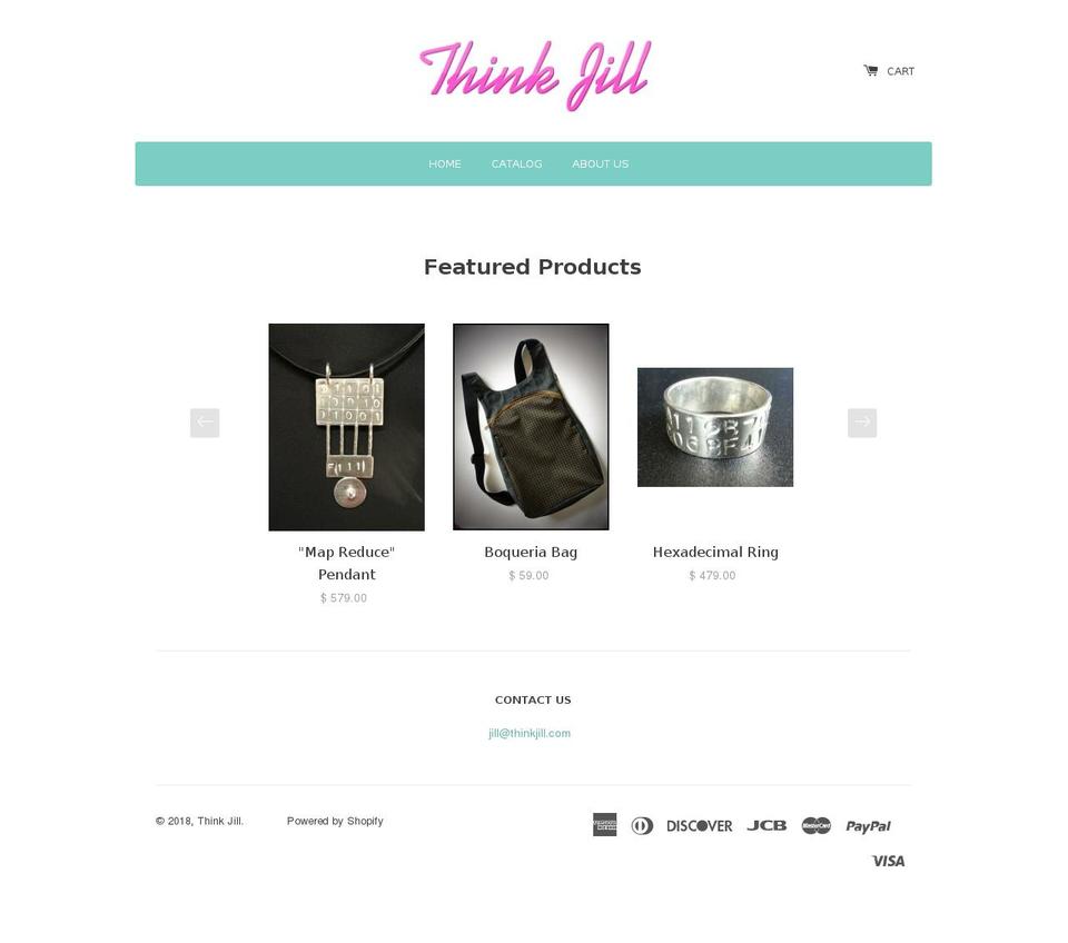 thinkjill.com — Shopify storefront screenshot