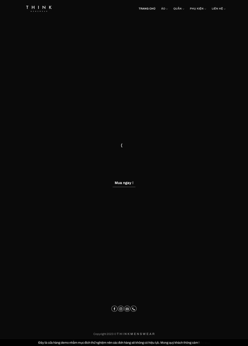 thinkmenswear.com — Shopify storefront screenshot