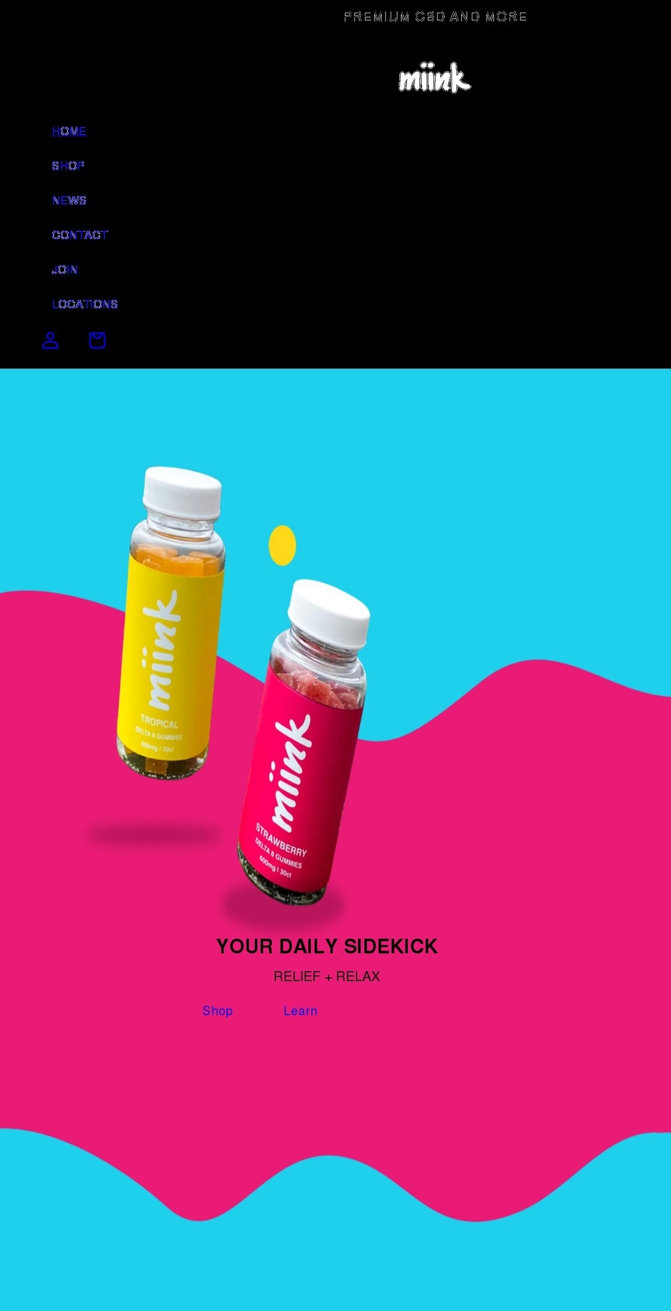 thinkmiink.com shopify website screenshot