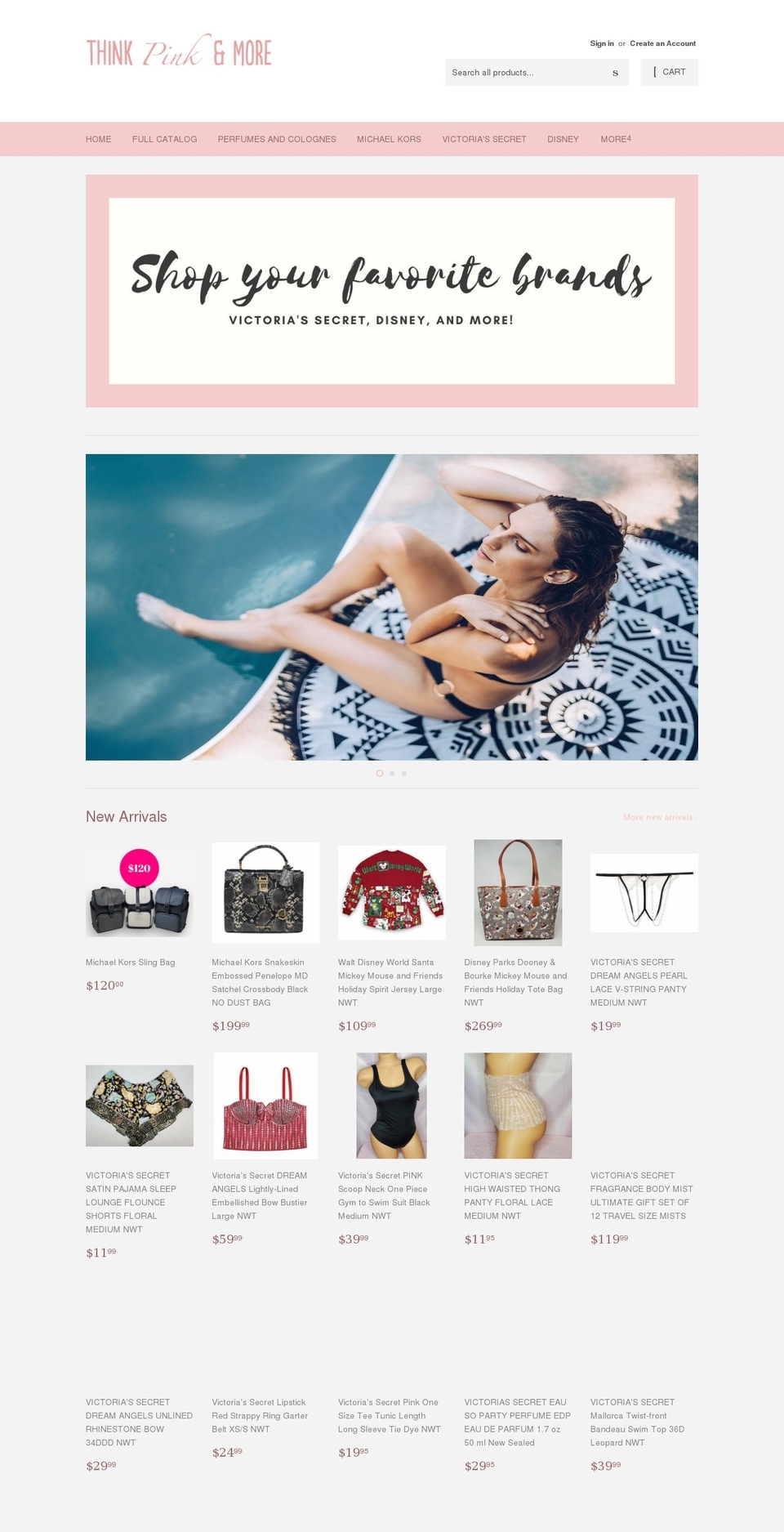 thinkpinknmore.com shopify website screenshot