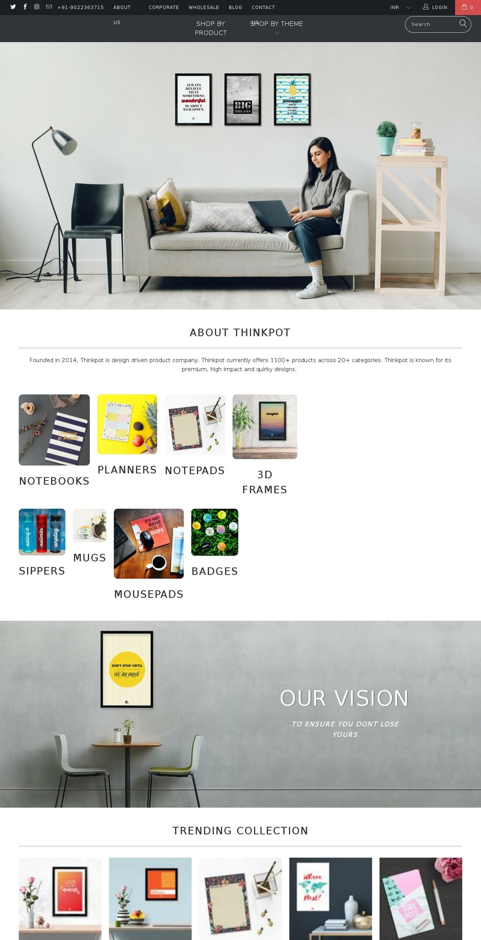 Thinkpot Live Shopify theme site example thinkpot.com