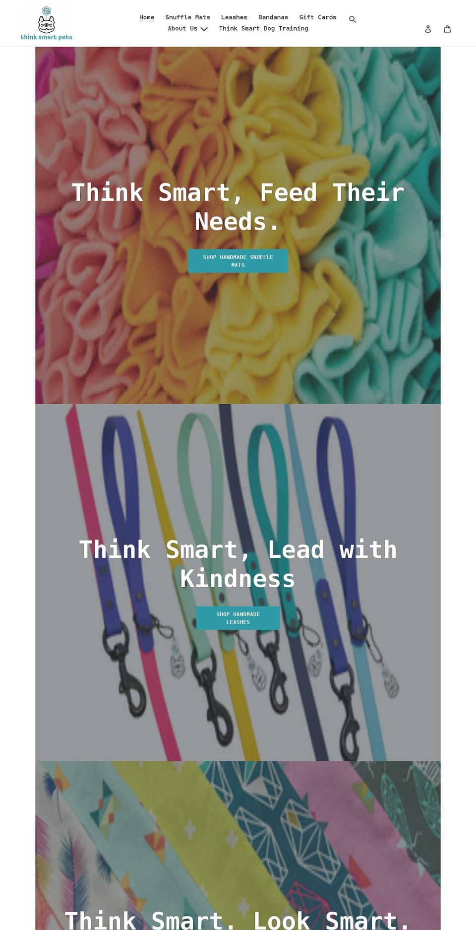 thinksmartpets.com shopify website screenshot