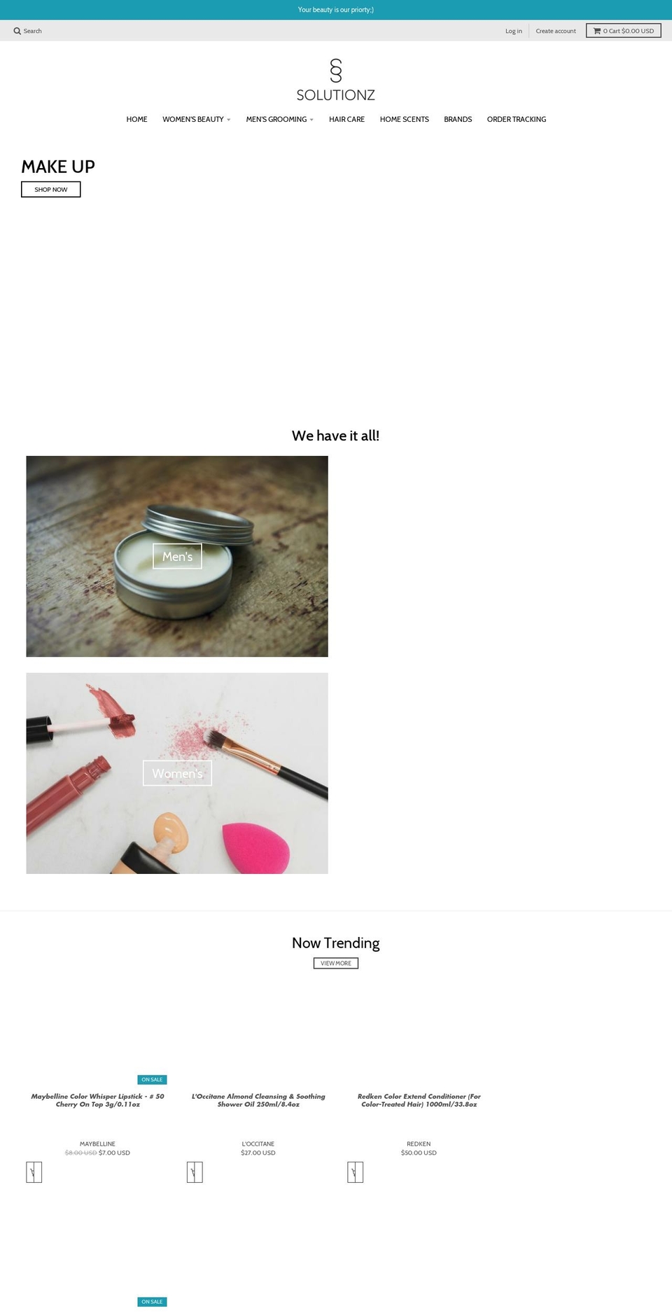 thinksolutionz.com — Shopify storefront screenshot