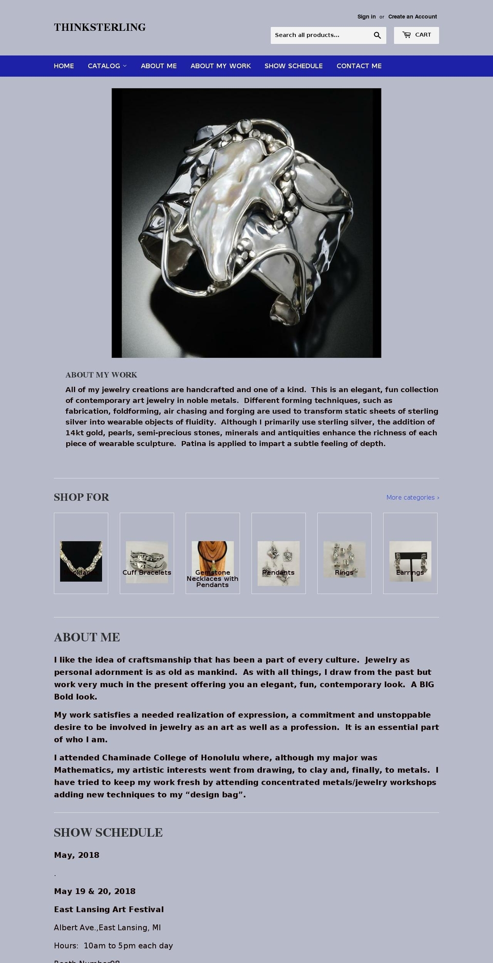 thinksterling.com shopify website screenshot