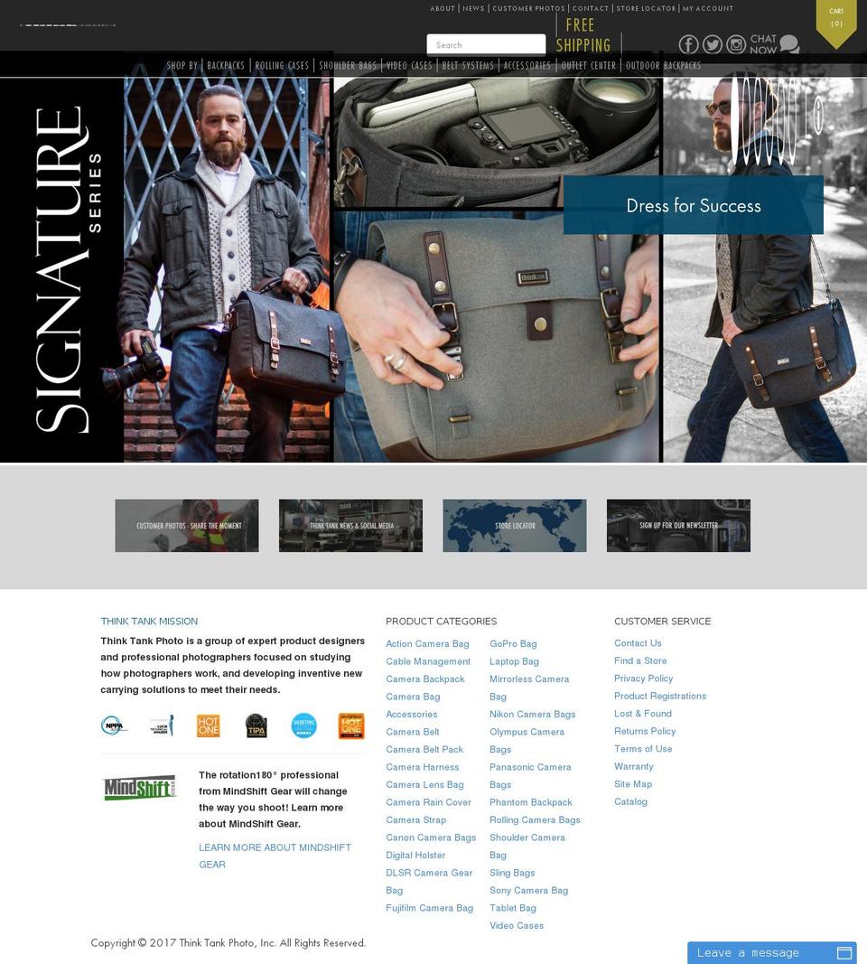 thinktankphoto.com shopify website screenshot