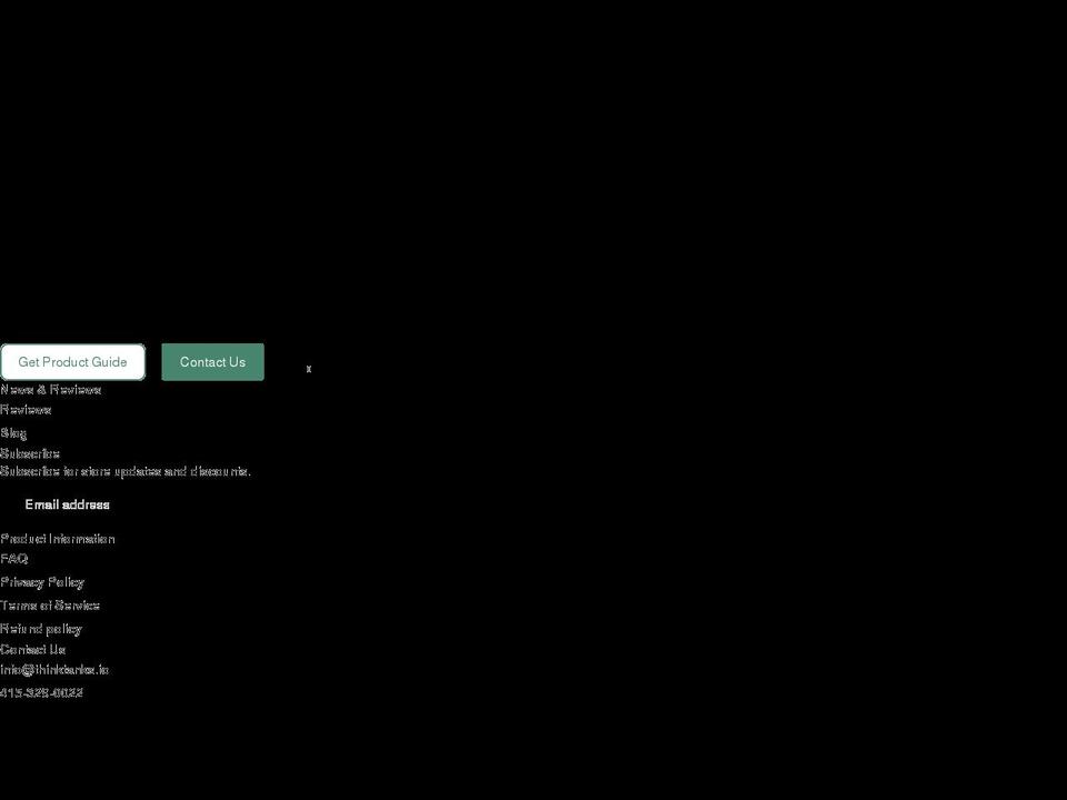 thinktanks.io shopify website screenshot