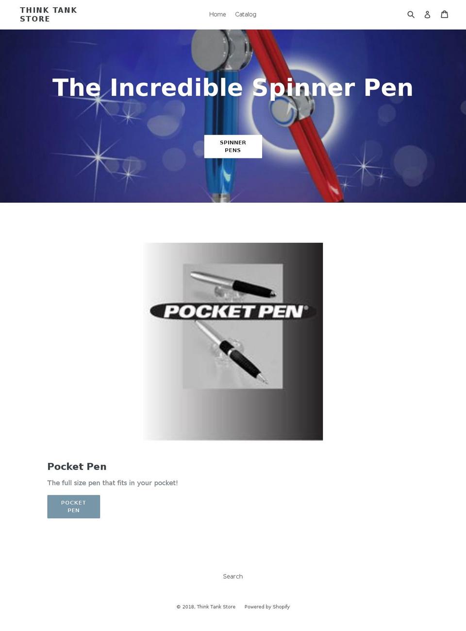 thinktankstore.com shopify website screenshot