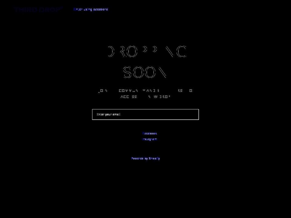 third-drop.com shopify website screenshot