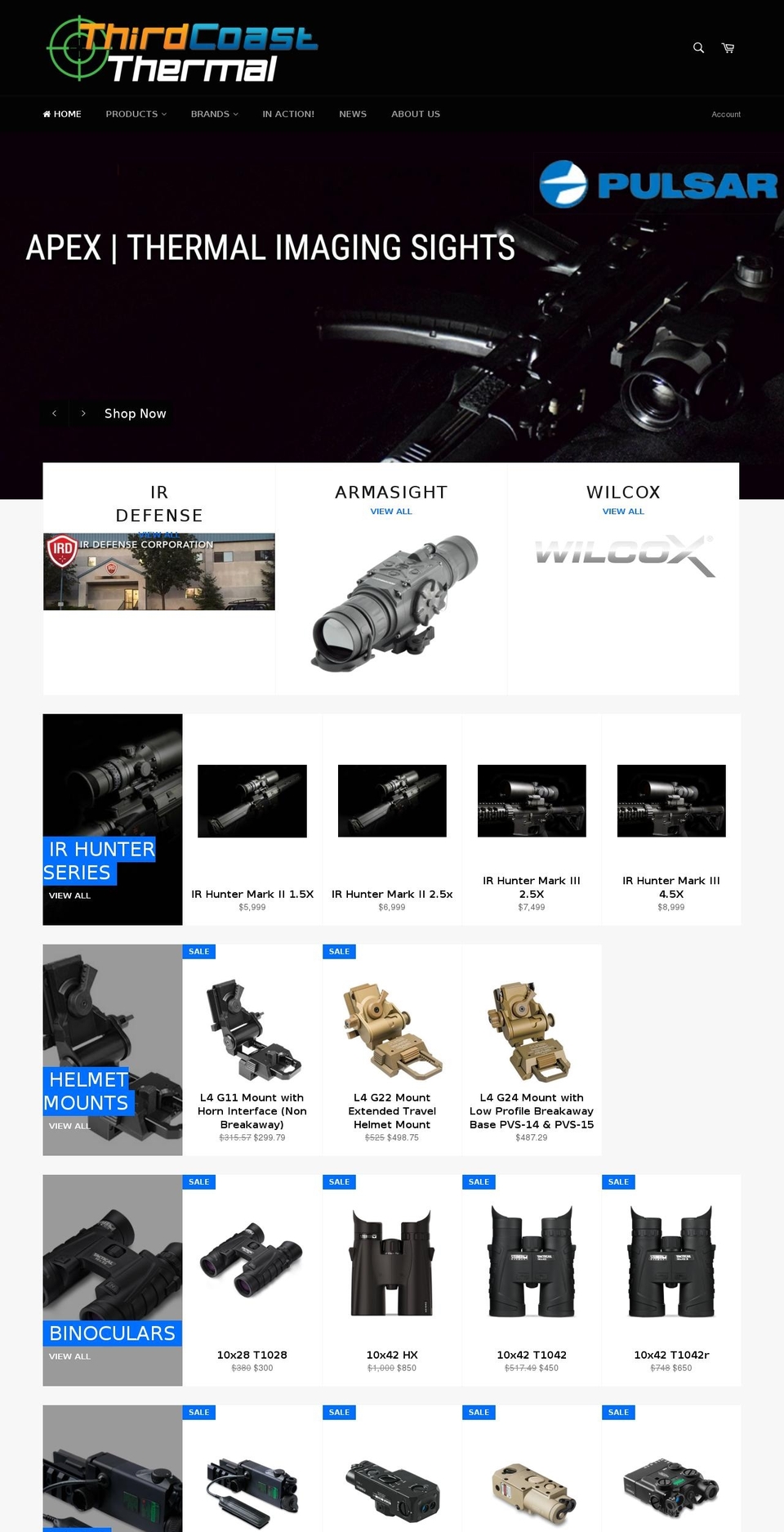 thirdcoastthermal.com shopify website screenshot