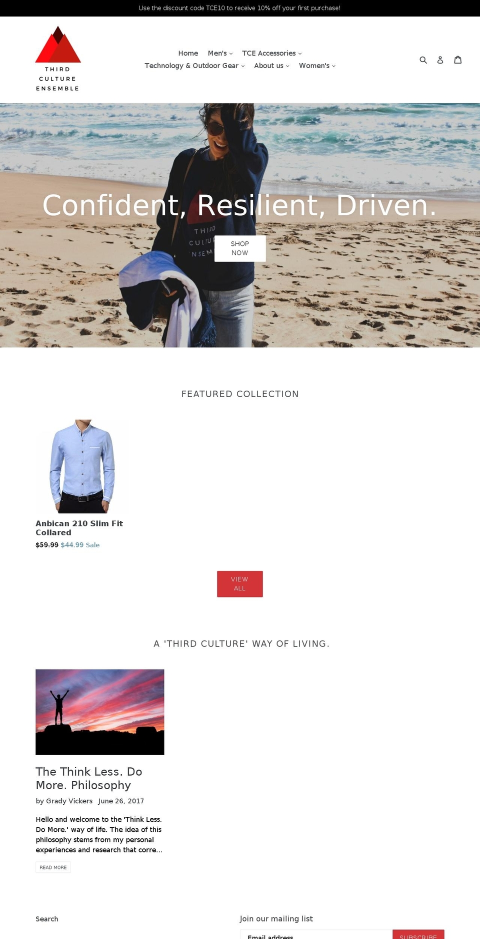 thirdcultureensemble.com shopify website screenshot