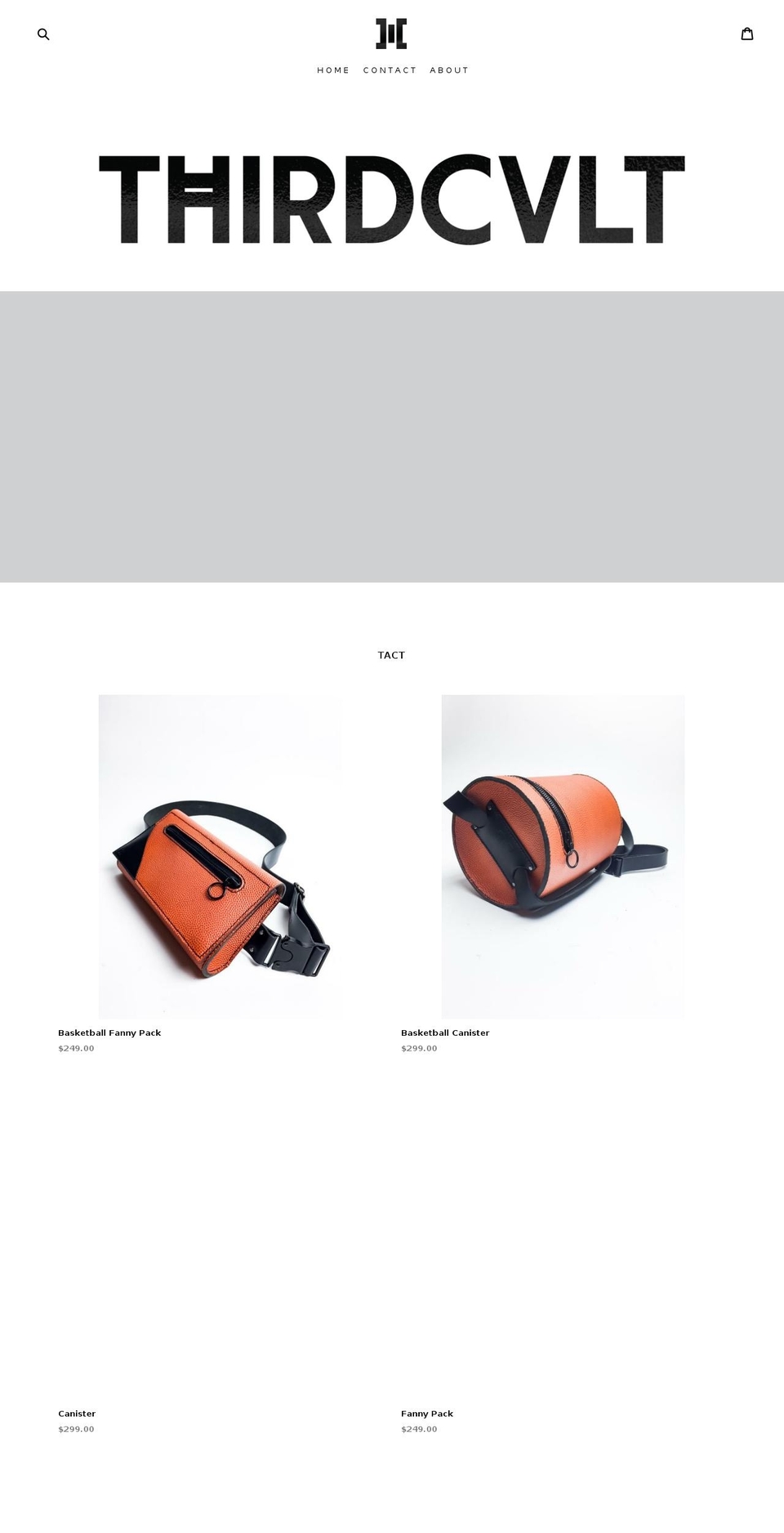 thirdcvlt.com — Shopify storefront screenshot