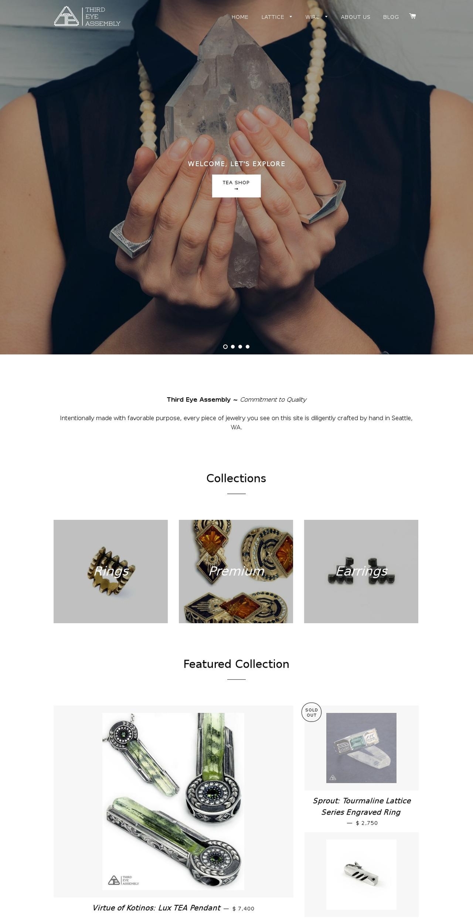 thirdeyeassembly.com shopify website screenshot