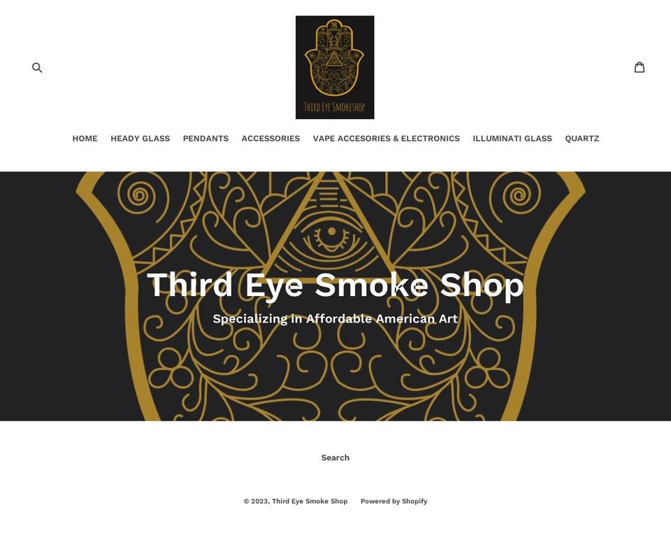 thirdeyesmokeshopny.com — Shopify storefront screenshot
