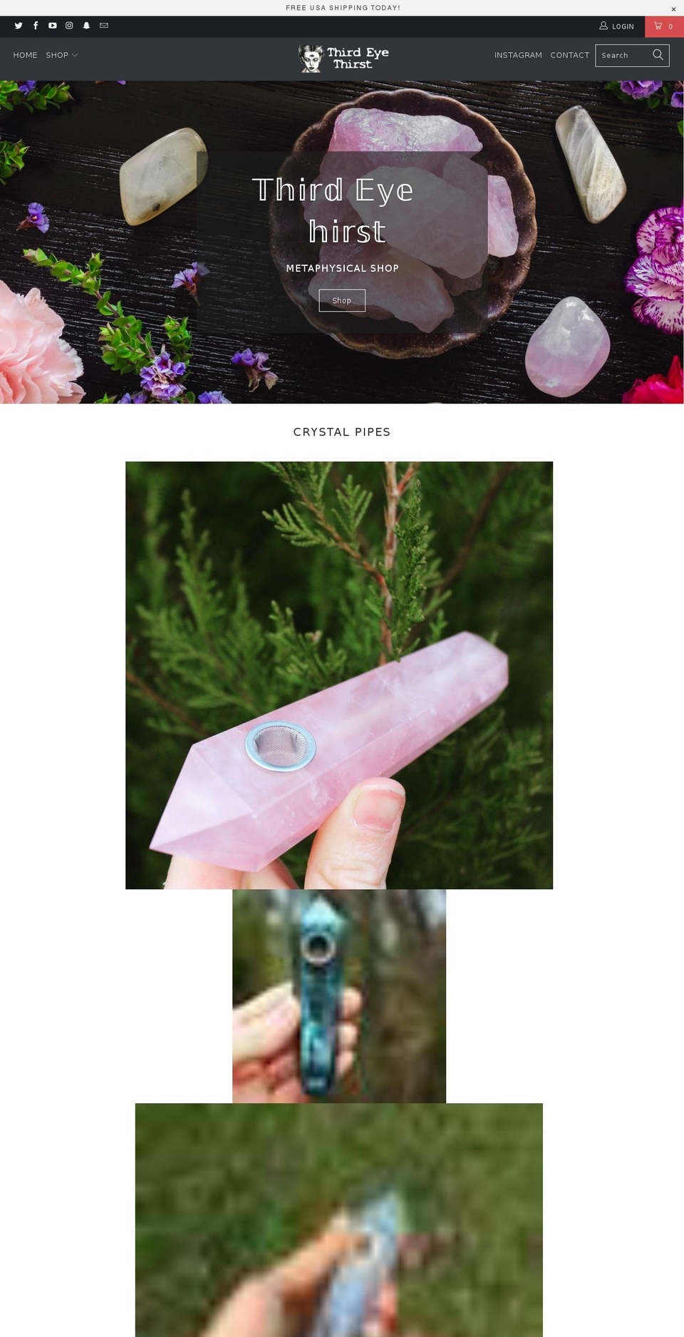 thirdeyethirst.com shopify website screenshot