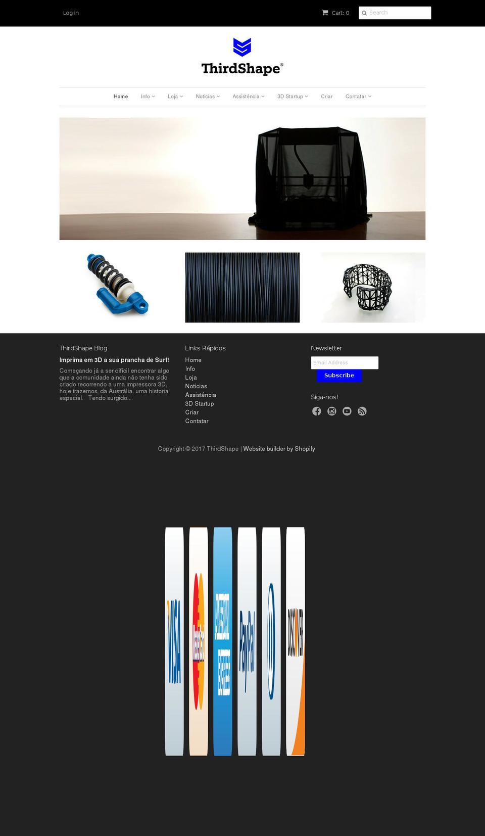 Copy of Copy of minimal Shopify theme site example thirdshape.com