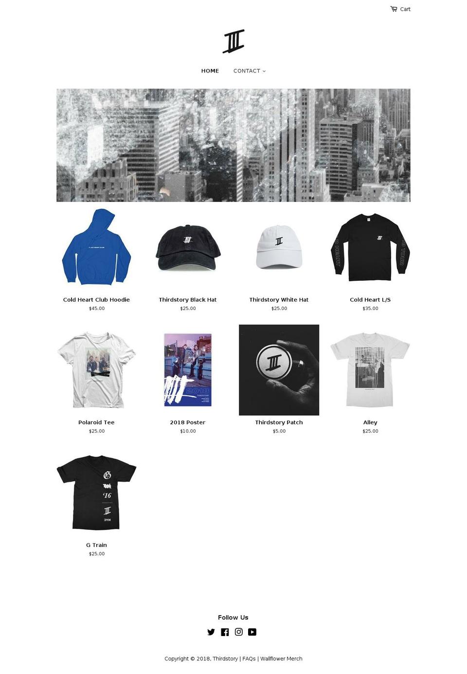 thirdstorystore.com shopify website screenshot