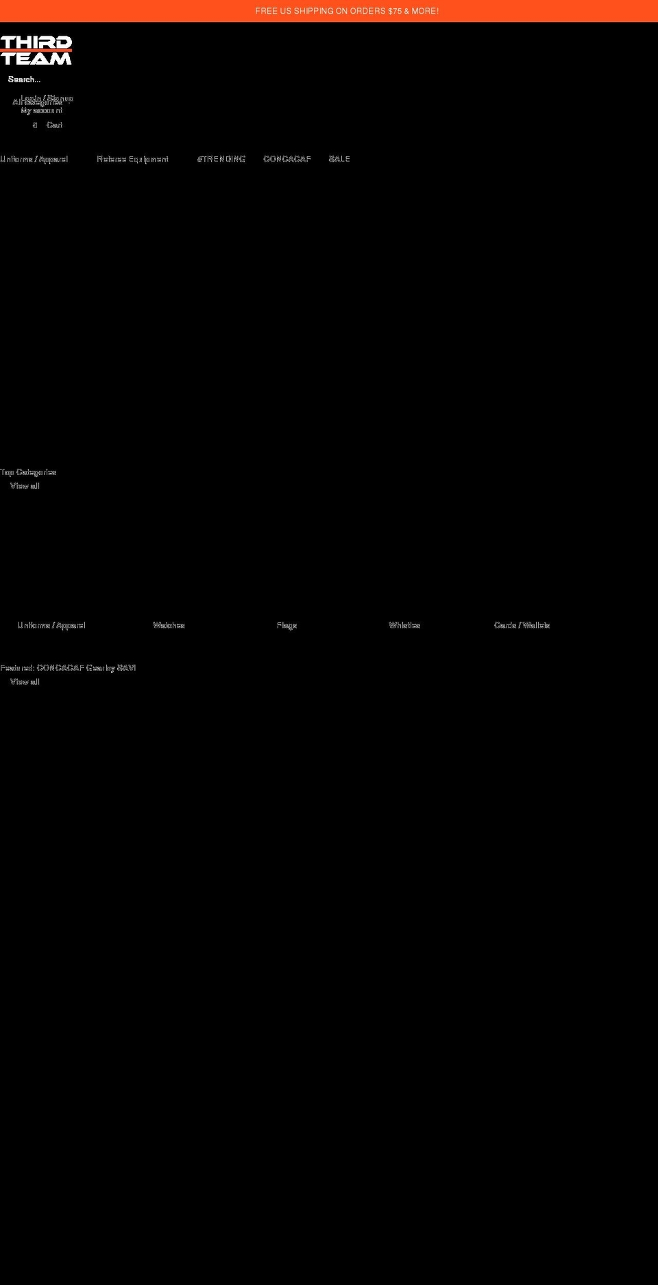thirdteam.com shopify website screenshot