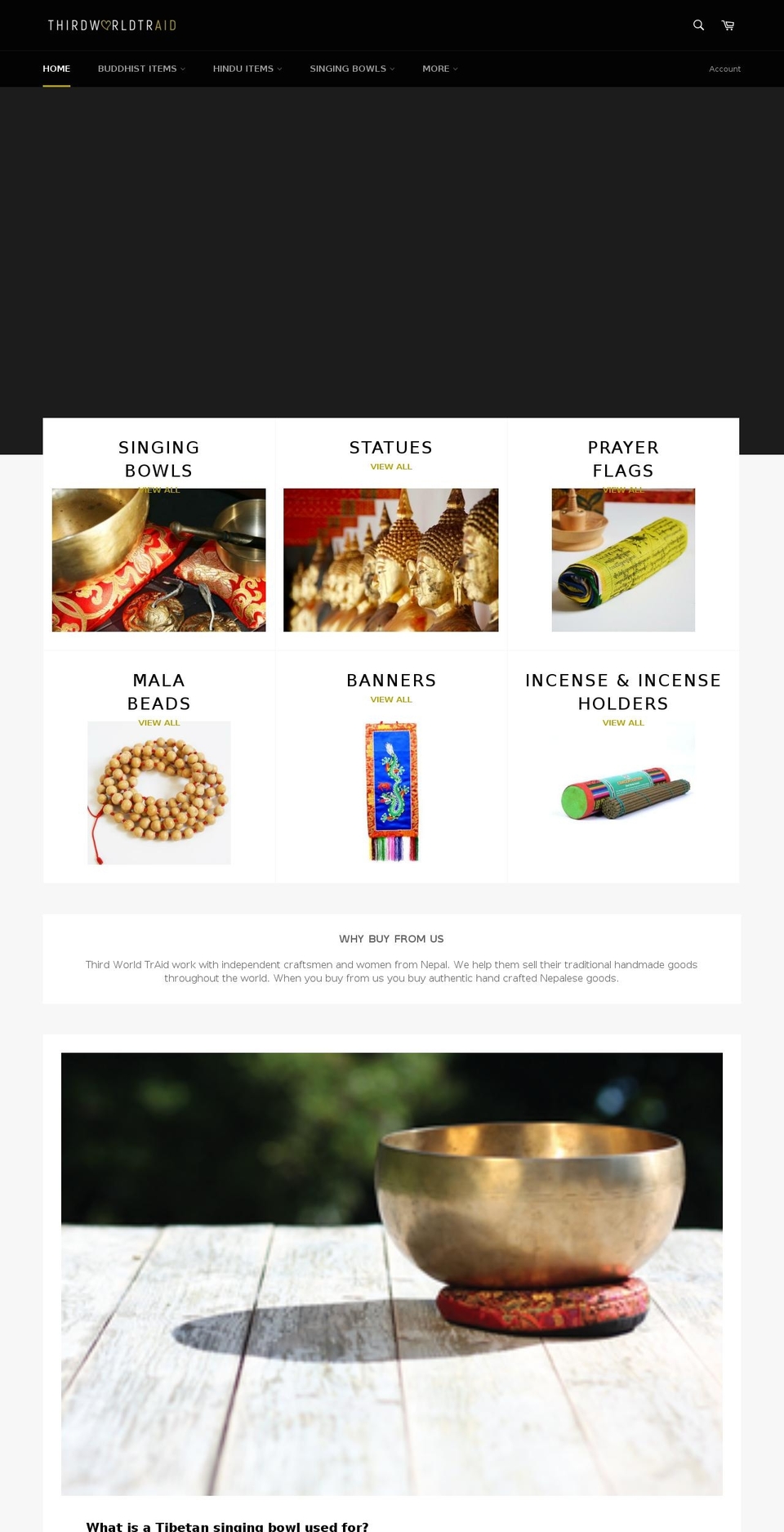 thirdworldtraid.net shopify website screenshot