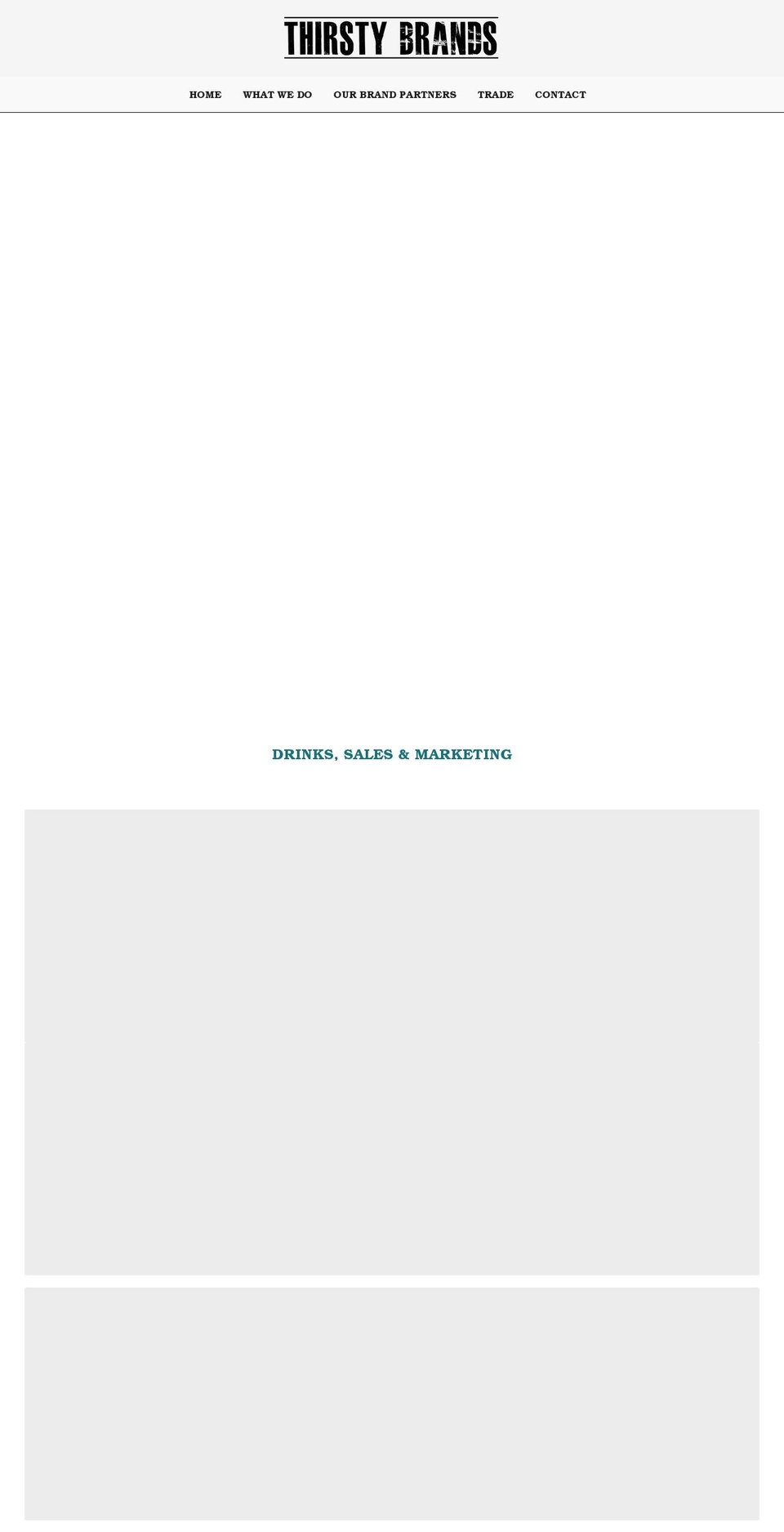 thirstybrands.co.uk shopify website screenshot