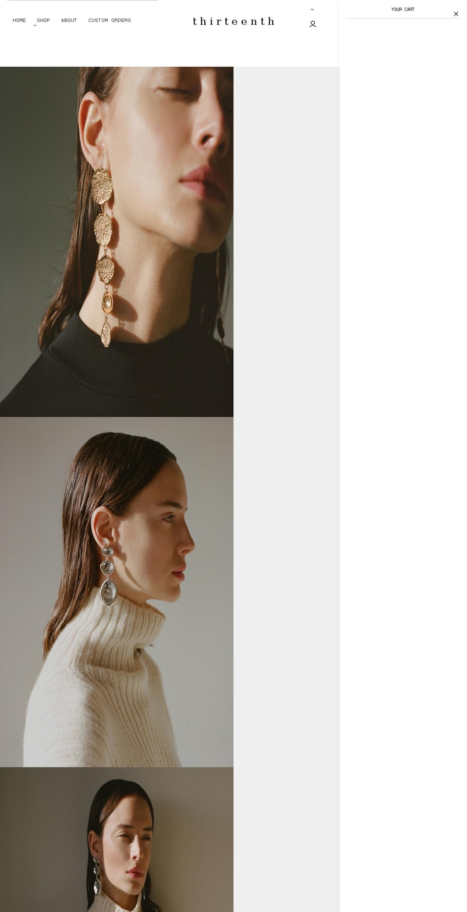 thirteenthstudio.com shopify website screenshot