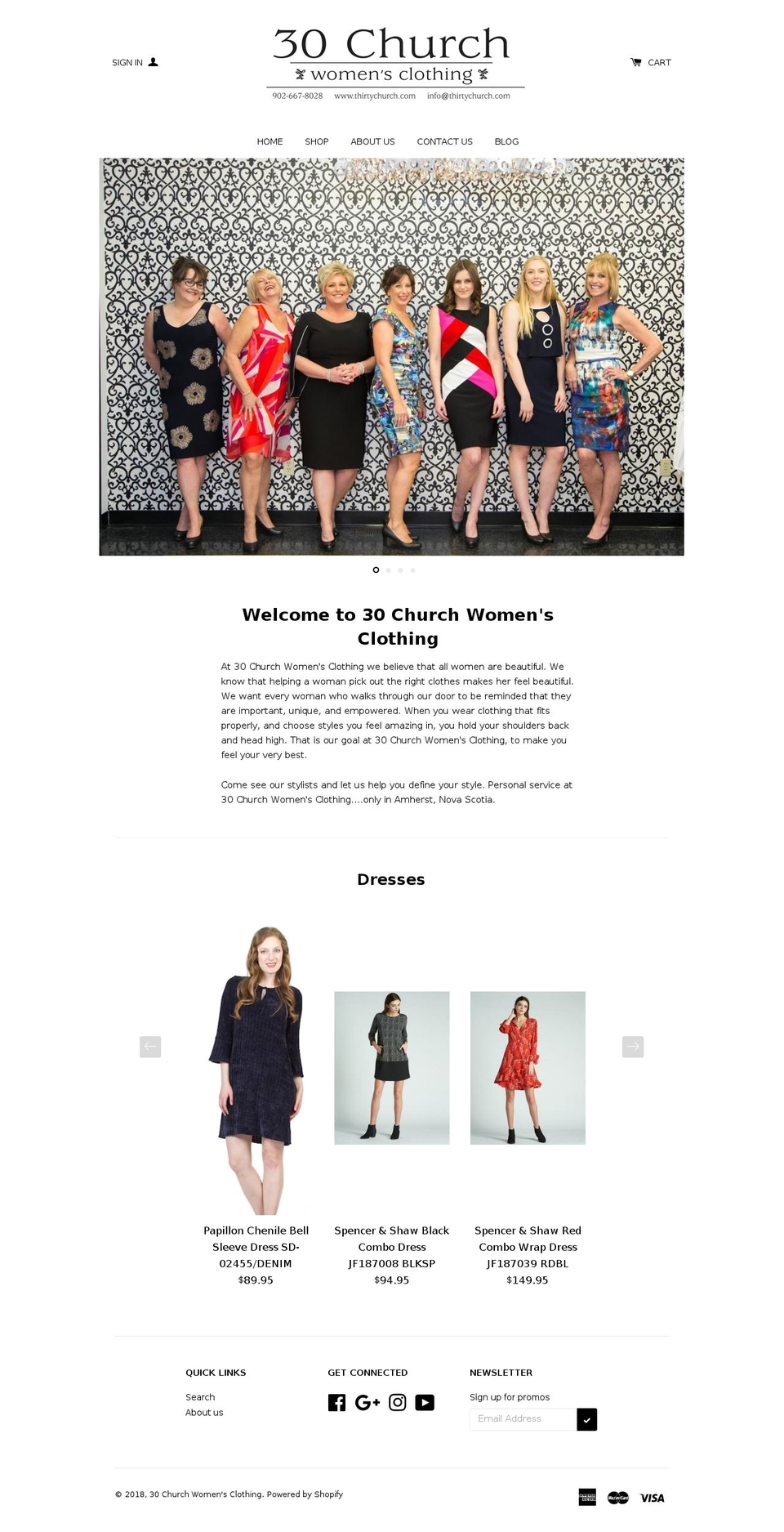 thirtychurch.com shopify website screenshot