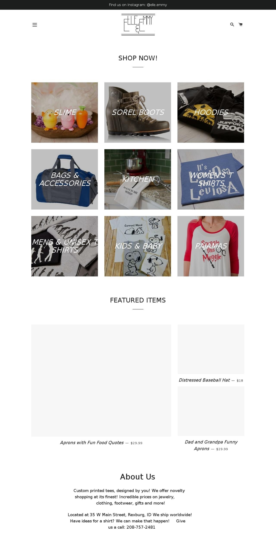 thirtyfivewest.com — Shopify storefront screenshot