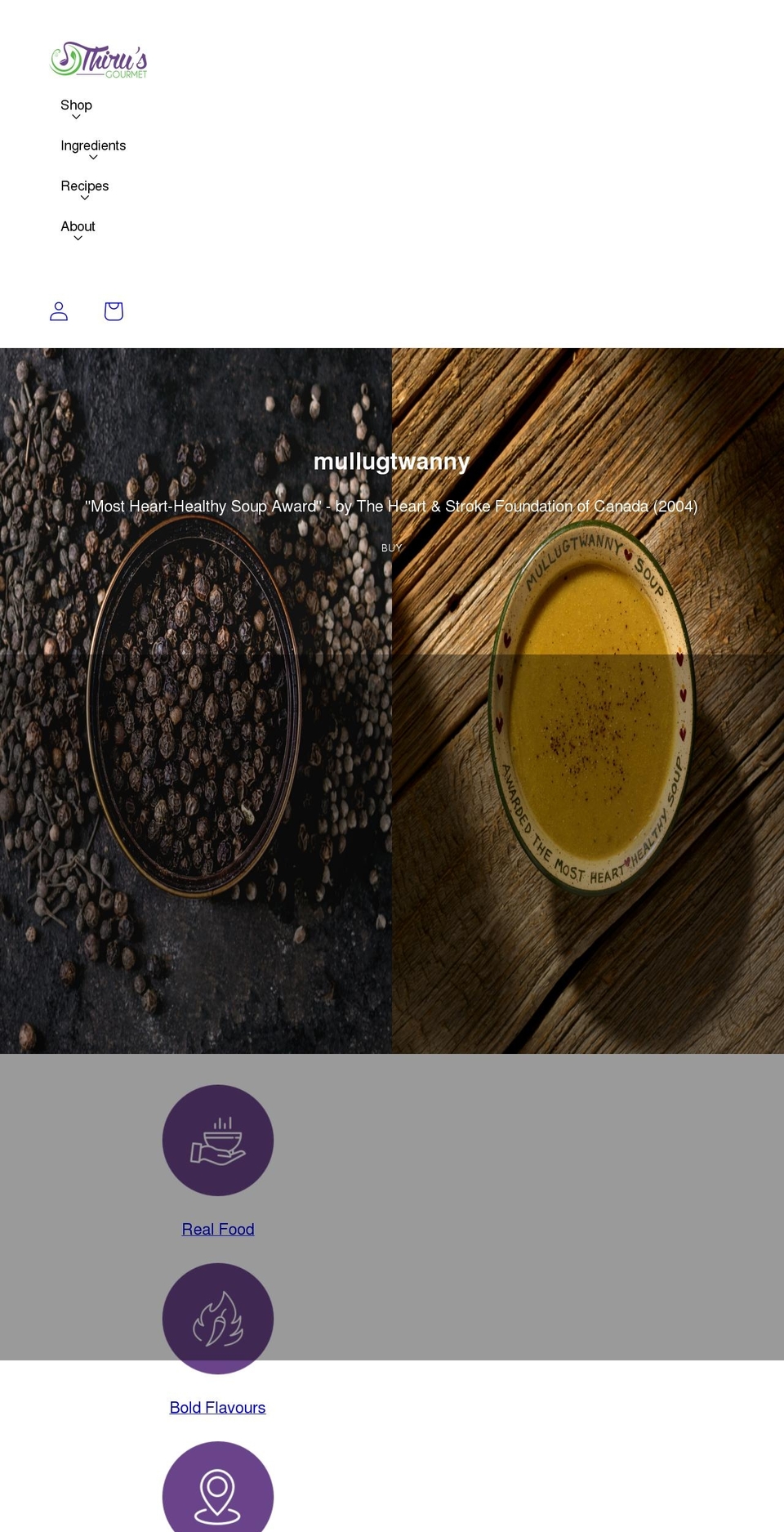 thirus.ca shopify website screenshot