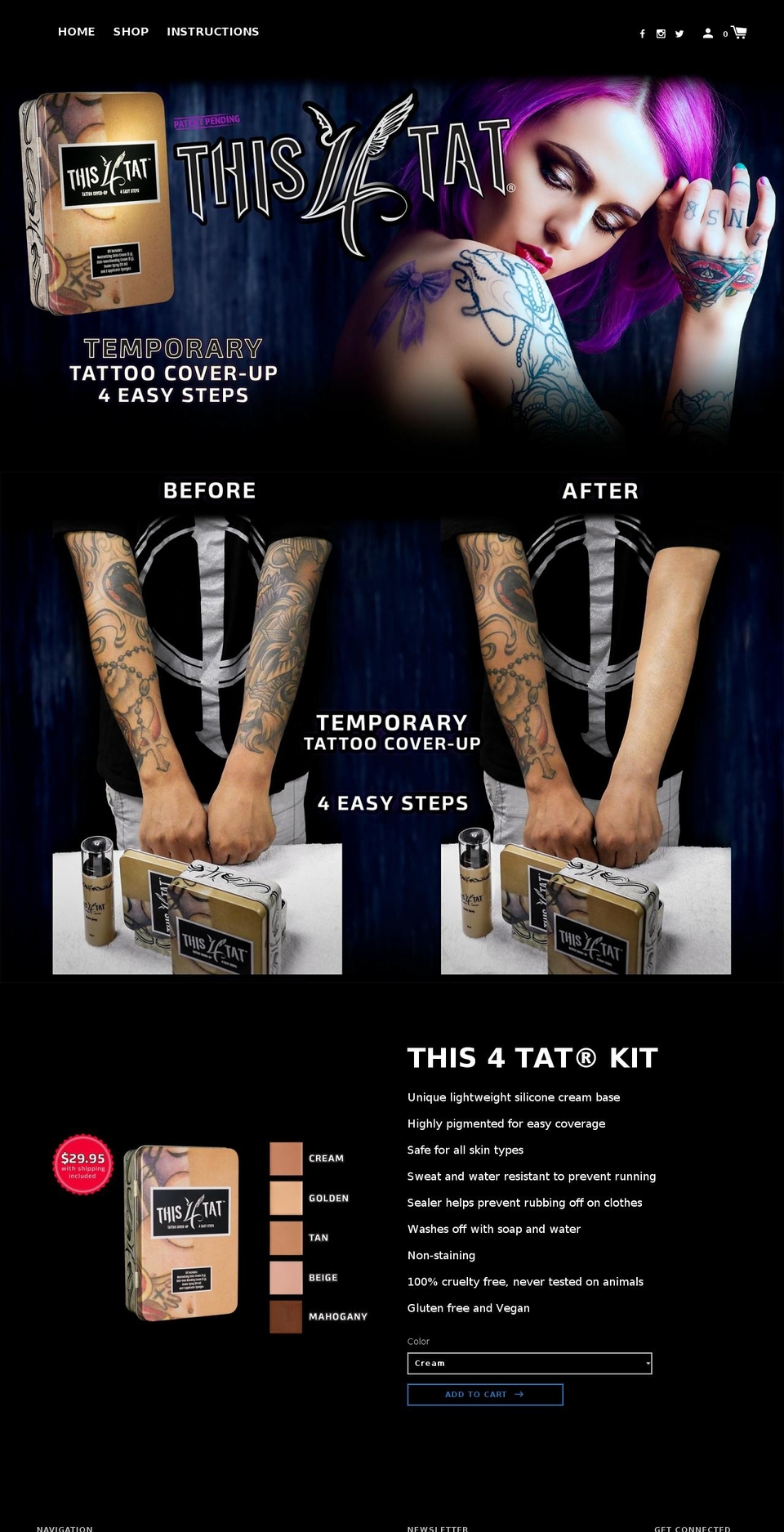 this4tat.com — Shopify storefront screenshot