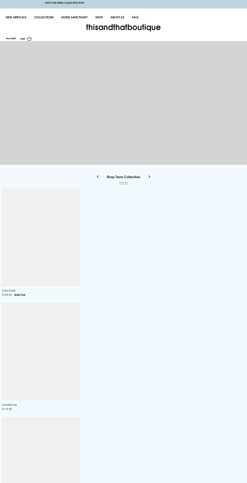 thisandthatboutique.com.au shopify website screenshot