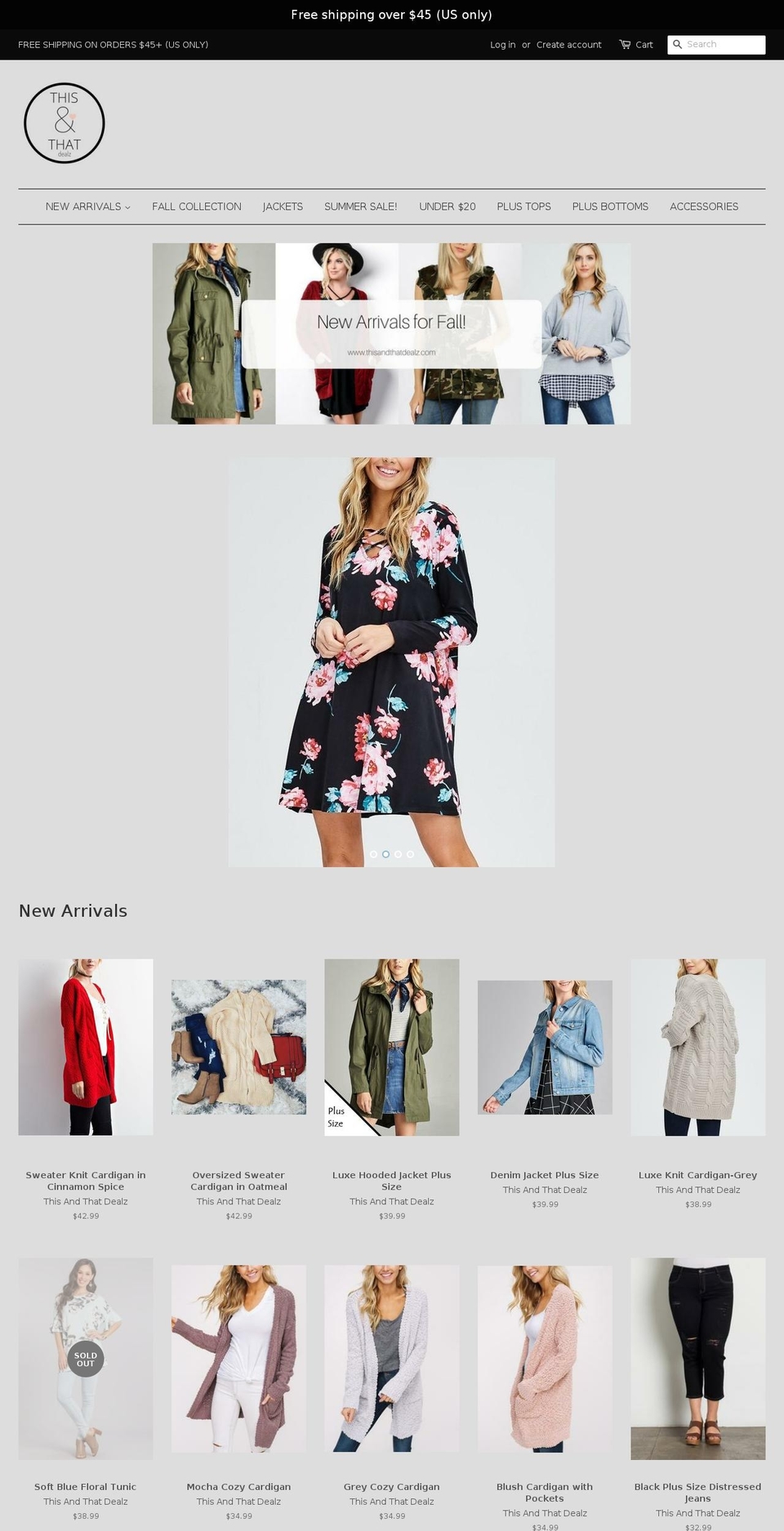 thisandthatdealz.com shopify website screenshot