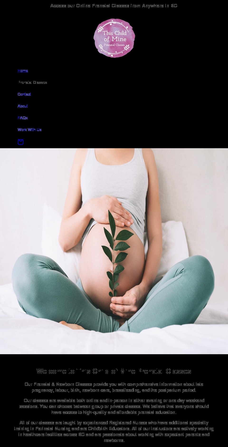 thischild.ca shopify website screenshot