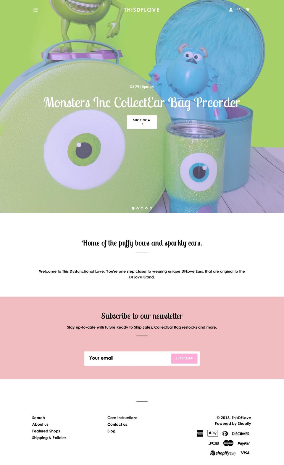 thisdflove.com shopify website screenshot