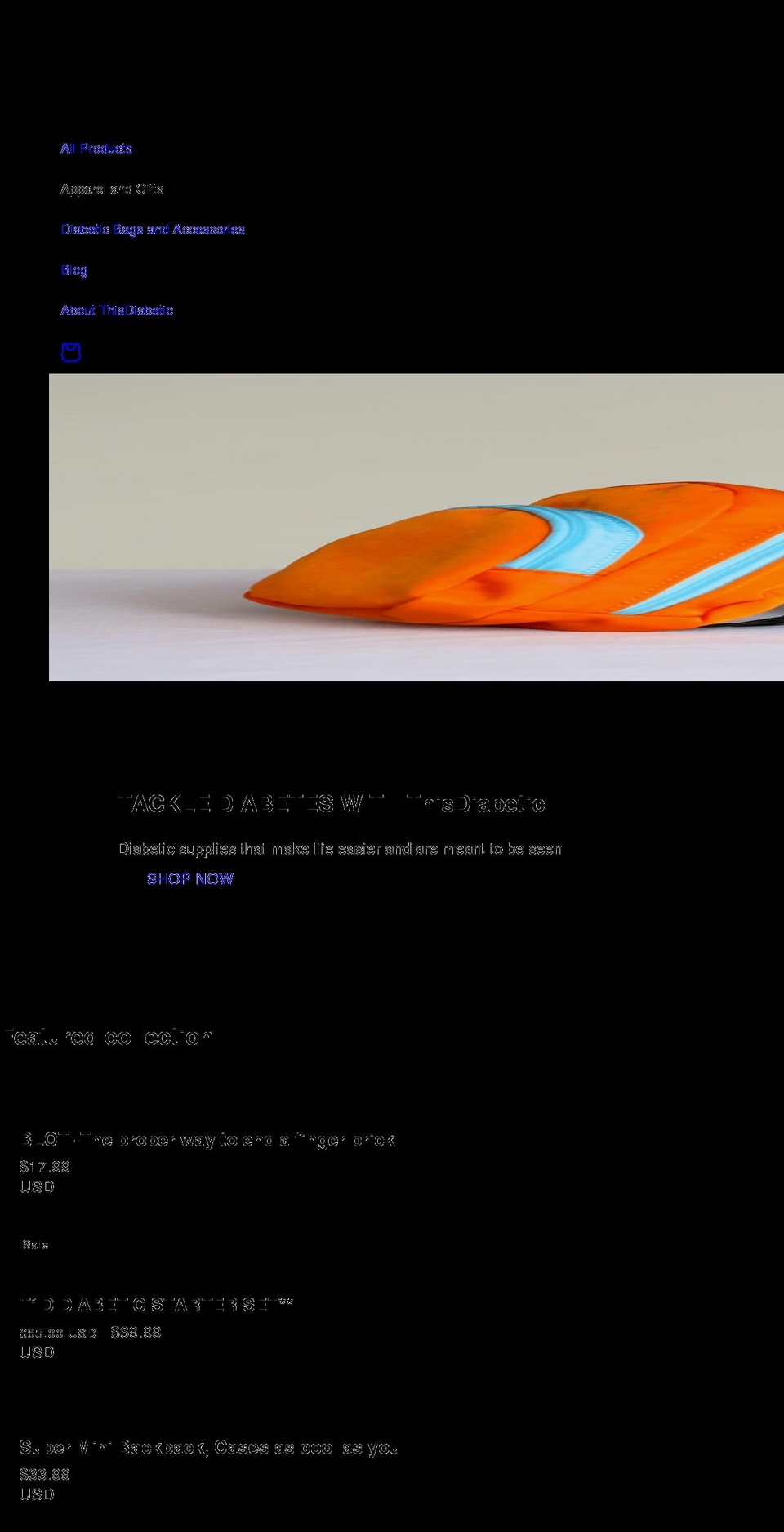 thisdiabetic.com shopify website screenshot