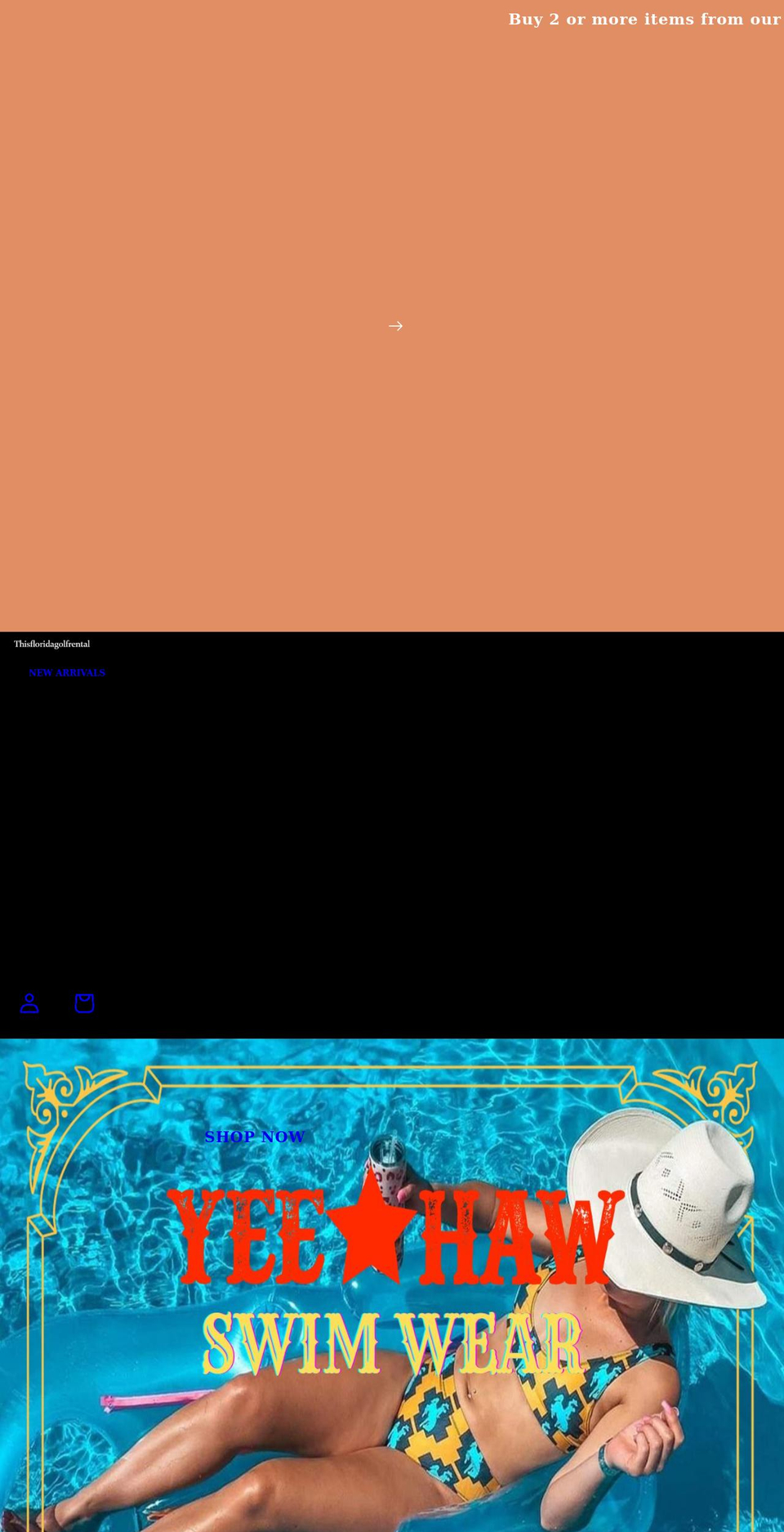 thisfloridagolfrental.com shopify website screenshot