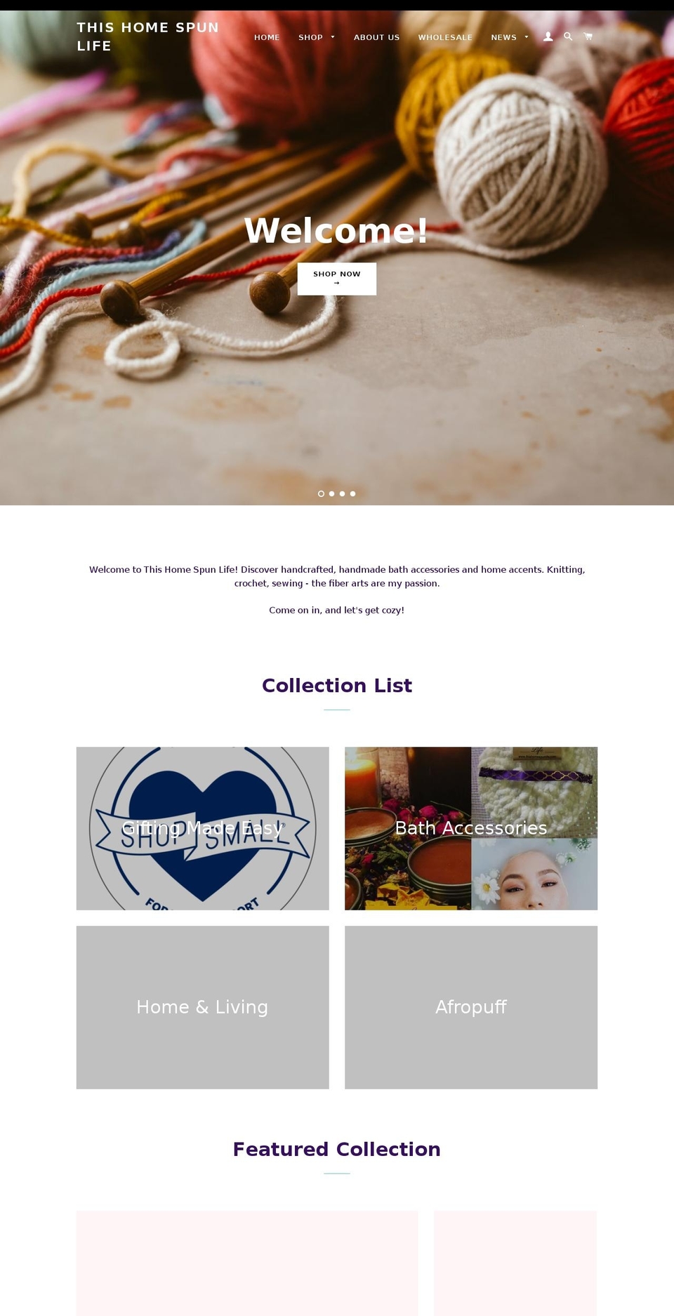 thishomespunlife.com shopify website screenshot