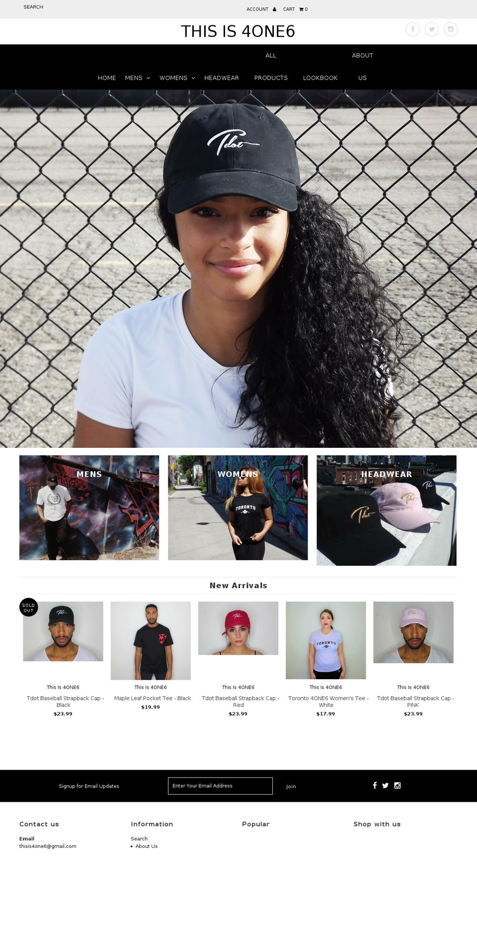 thisis4one6.com shopify website screenshot
