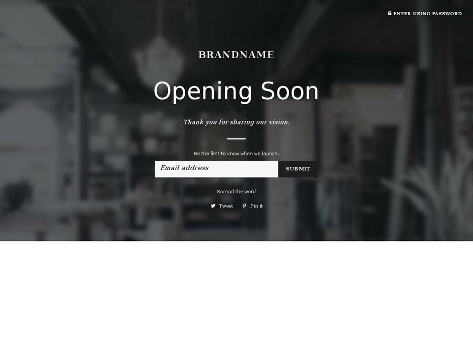 thisisbrandname.com — Shopify storefront screenshot