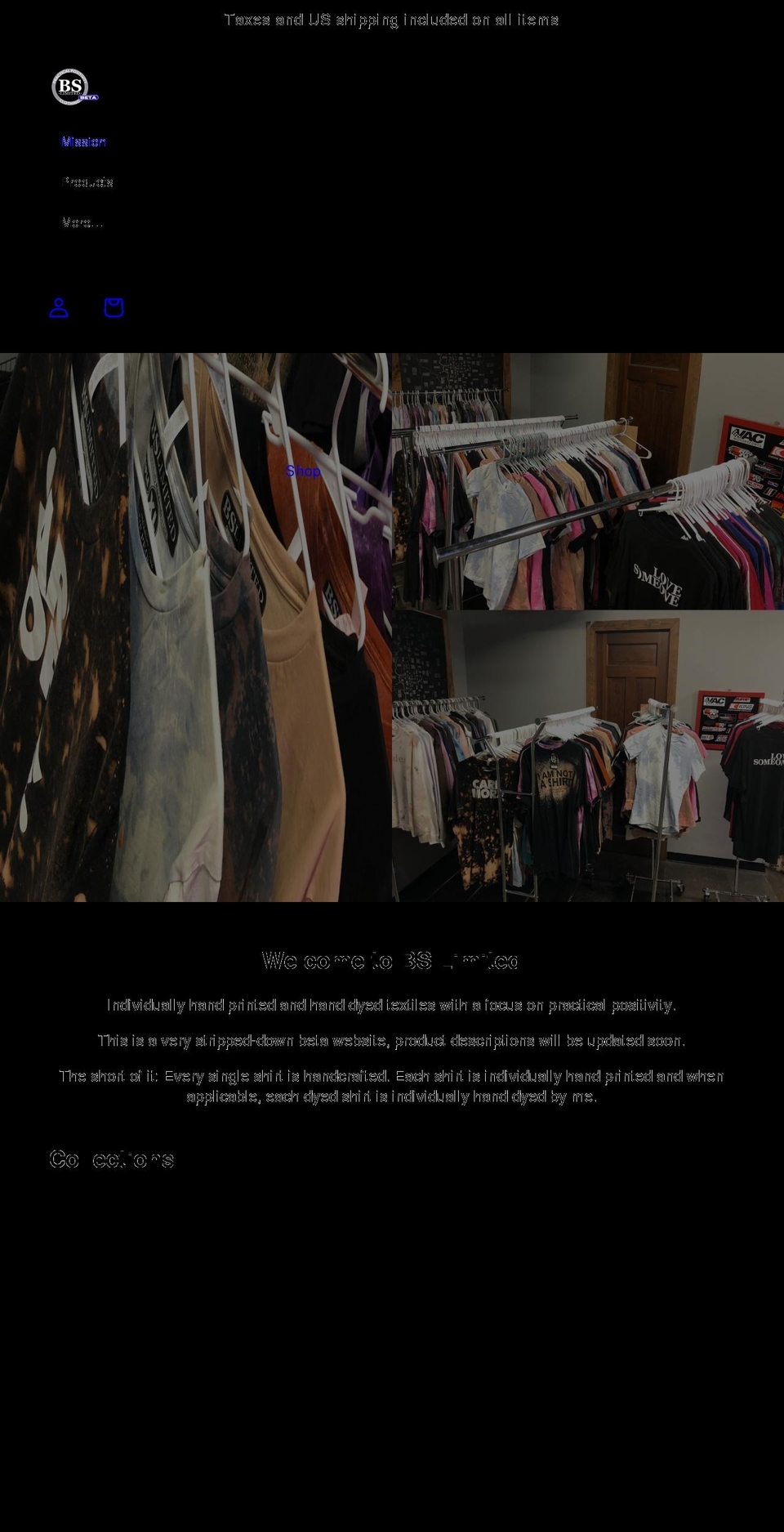 thisisbslimited.com shopify website screenshot