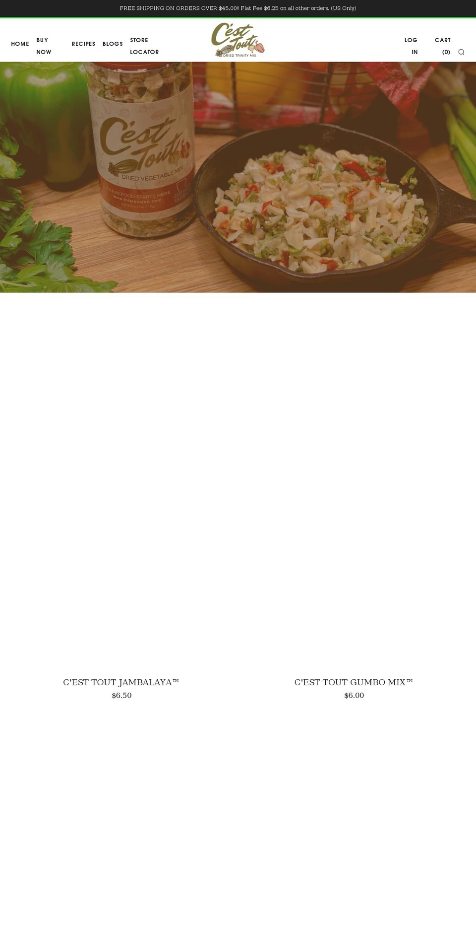 thisiscajun.com — Shopify storefront screenshot
