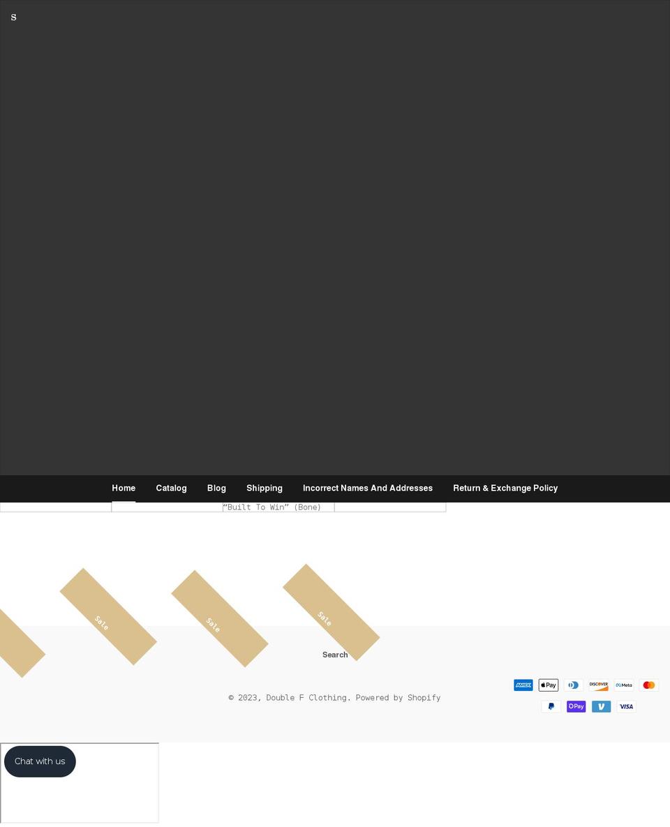 thisisdoublef.com shopify website screenshot