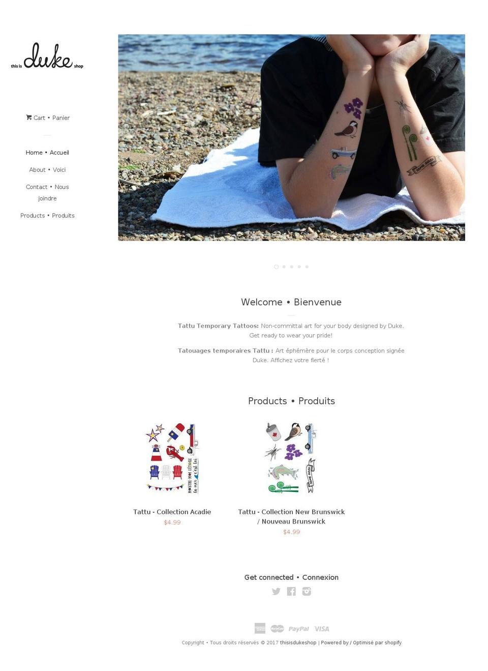 thisisdukeshop.com shopify website screenshot