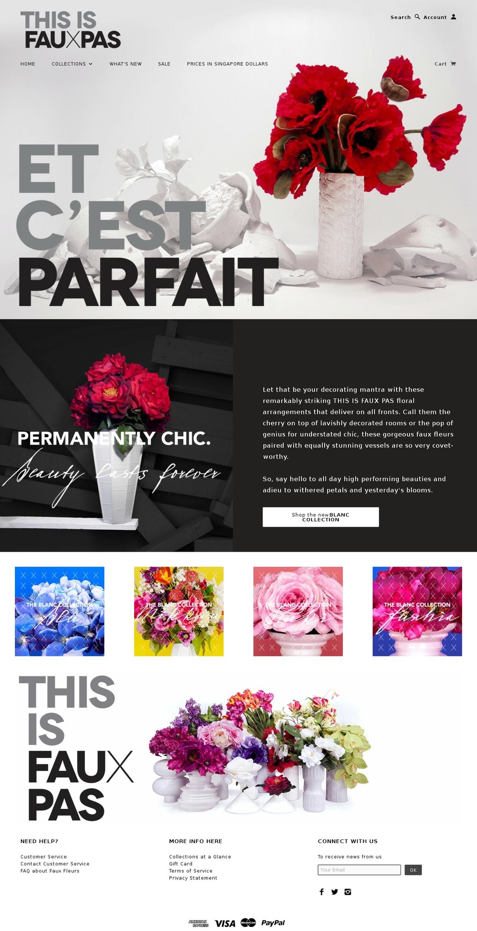 thisisfauxpas.com shopify website screenshot